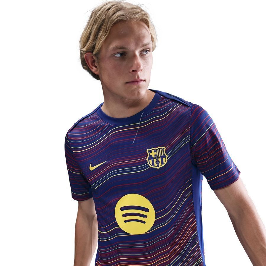 Barcelona Camiseta de entrenamiento Dri-FIT Academy Pro Antes del partido - Azul real profundo/Midwest Gold