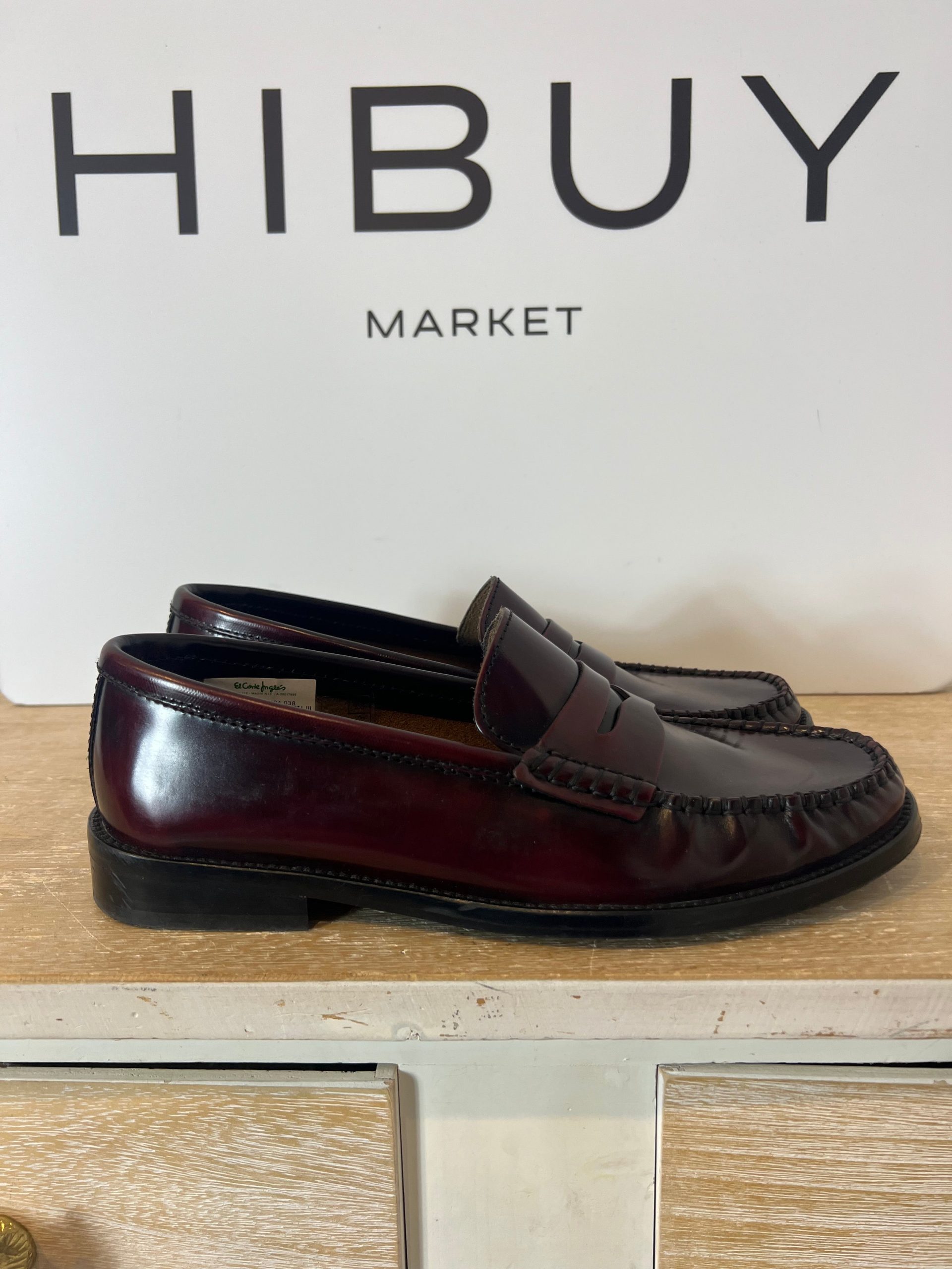 LATOUCHE. Mocasín burdeos piel. T 38