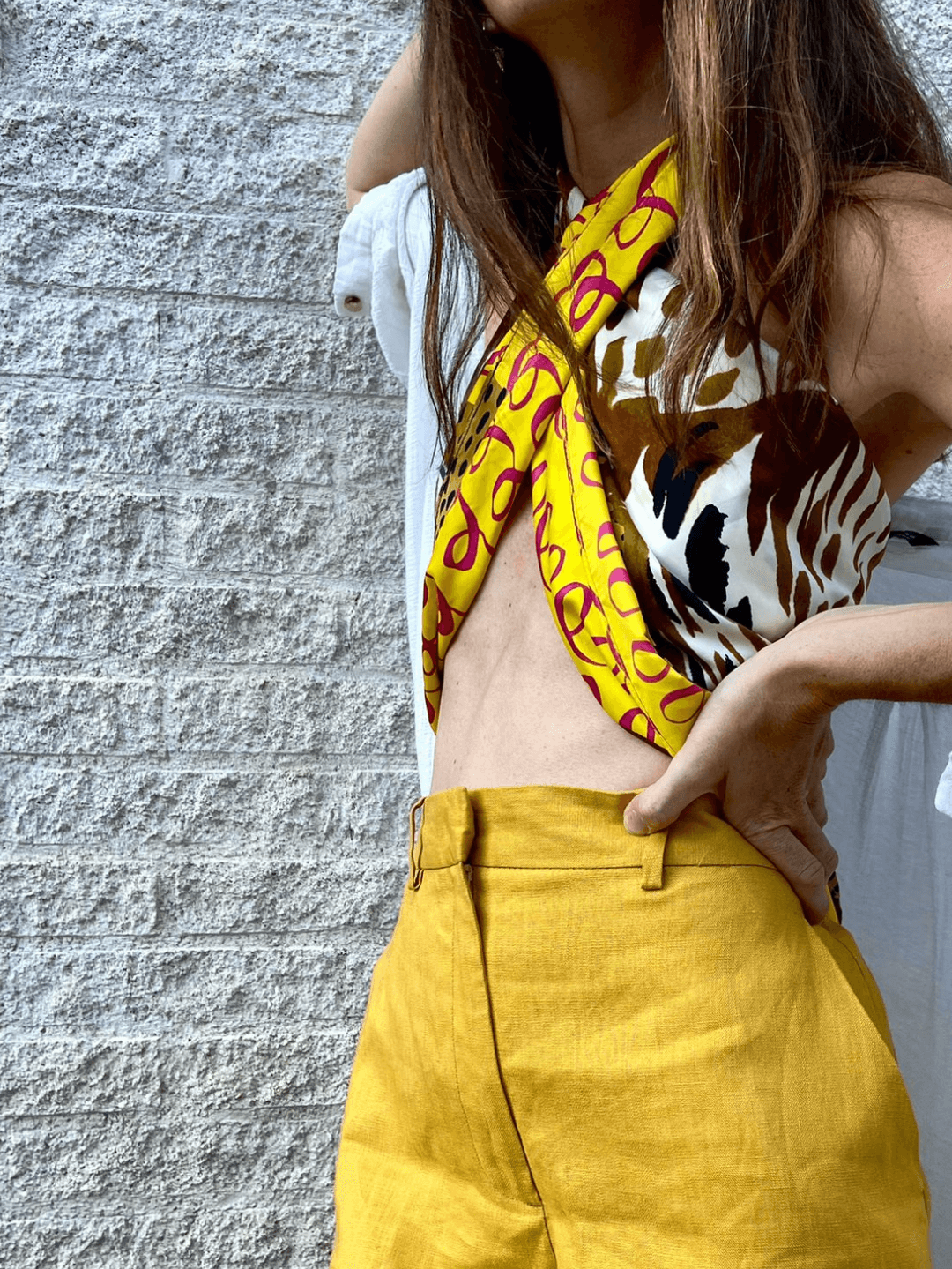 BIMBA Y LOLA. Panuelo estampado