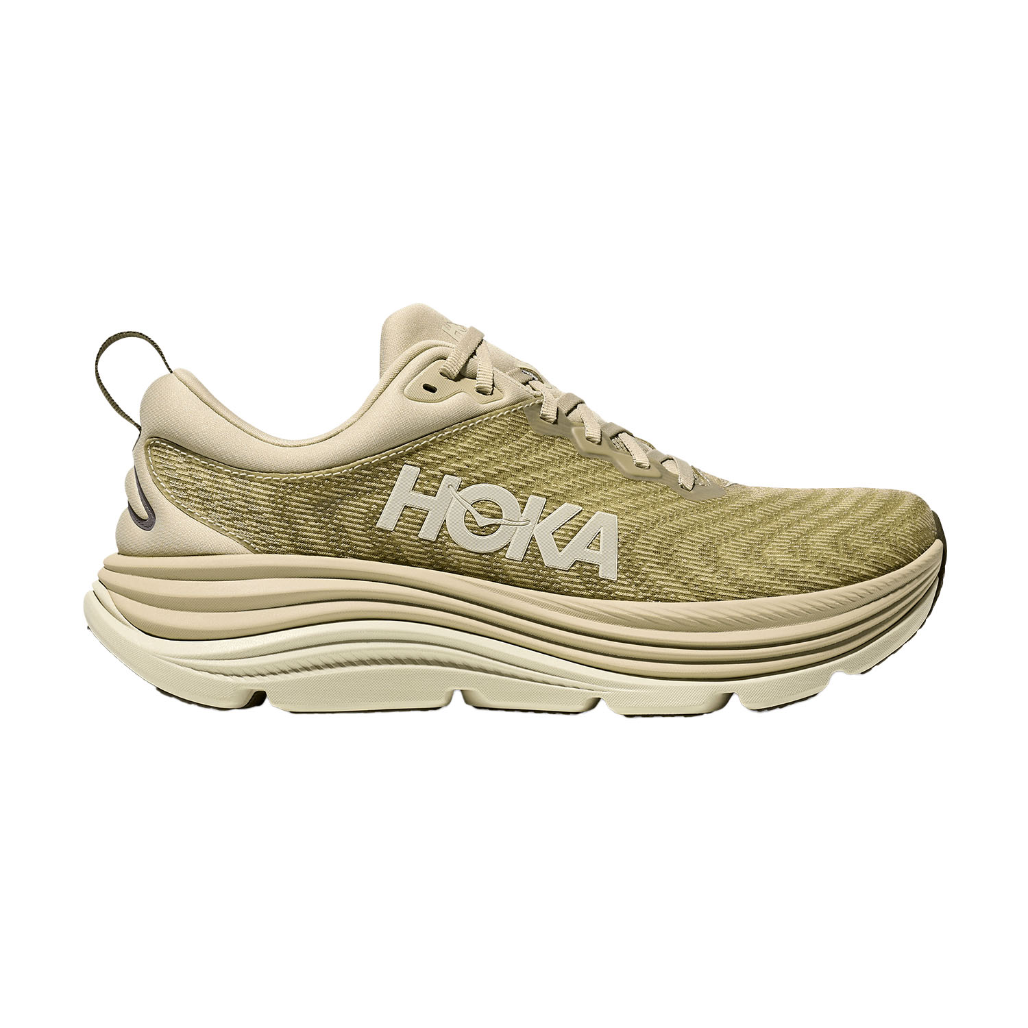 Hoka Gaviota 5 Zapatillas Running Estables Hombre Oyster Mushroom/Truffle Salt