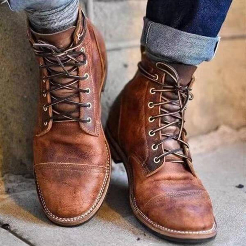 Aaron - Clásicas Botas de Cuero para Hombre