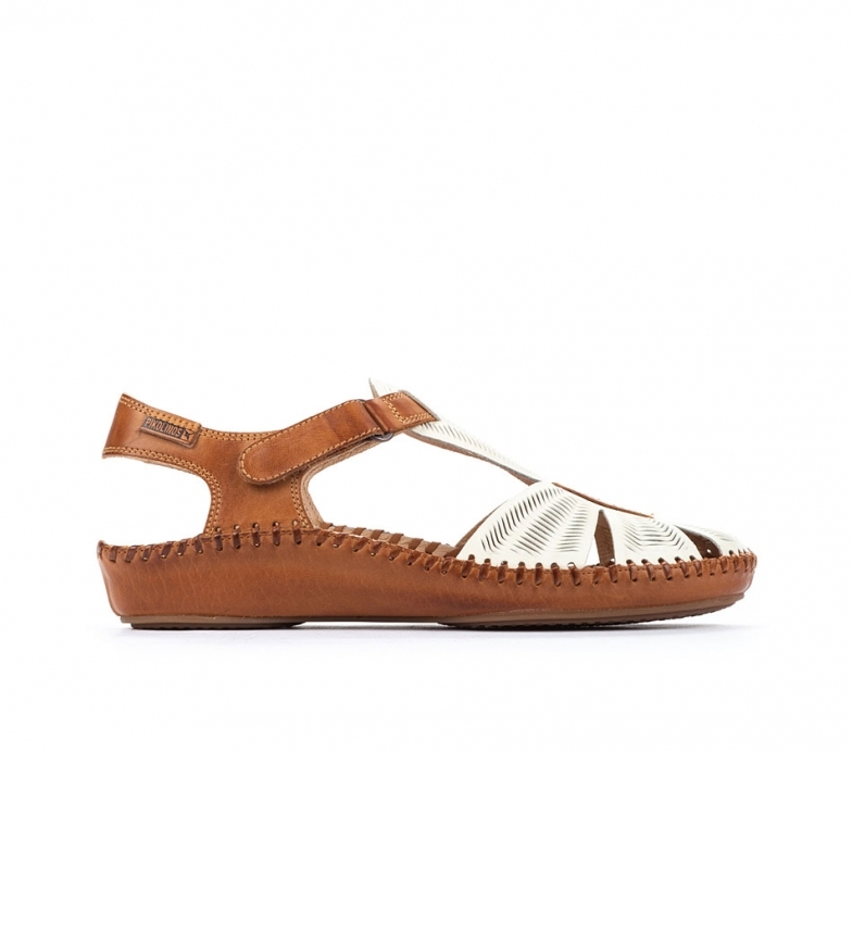 Pikolinos Sandalias de piel P. Vallarta blanco