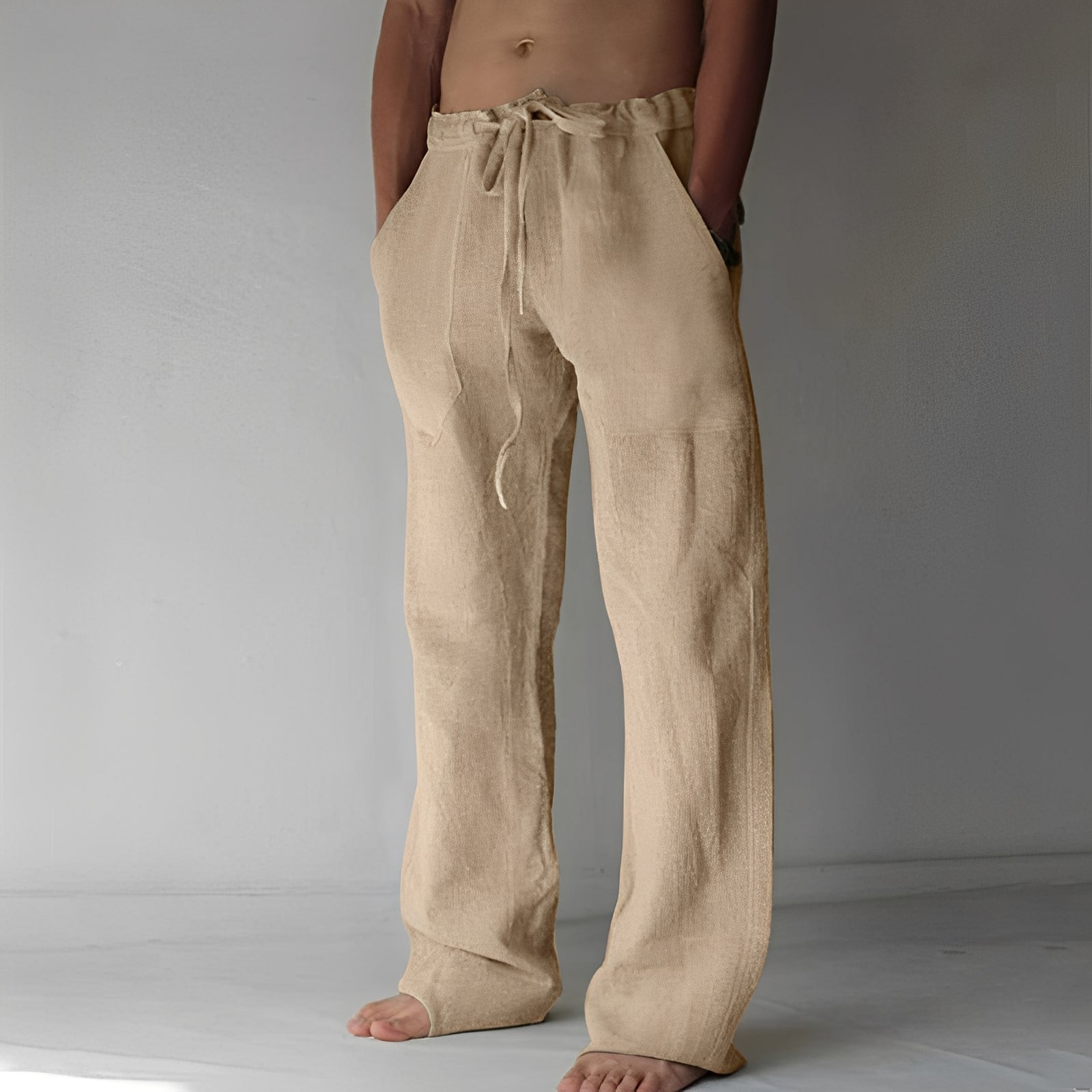 Wilmer - Pantalón Casual de Lino para Hombres