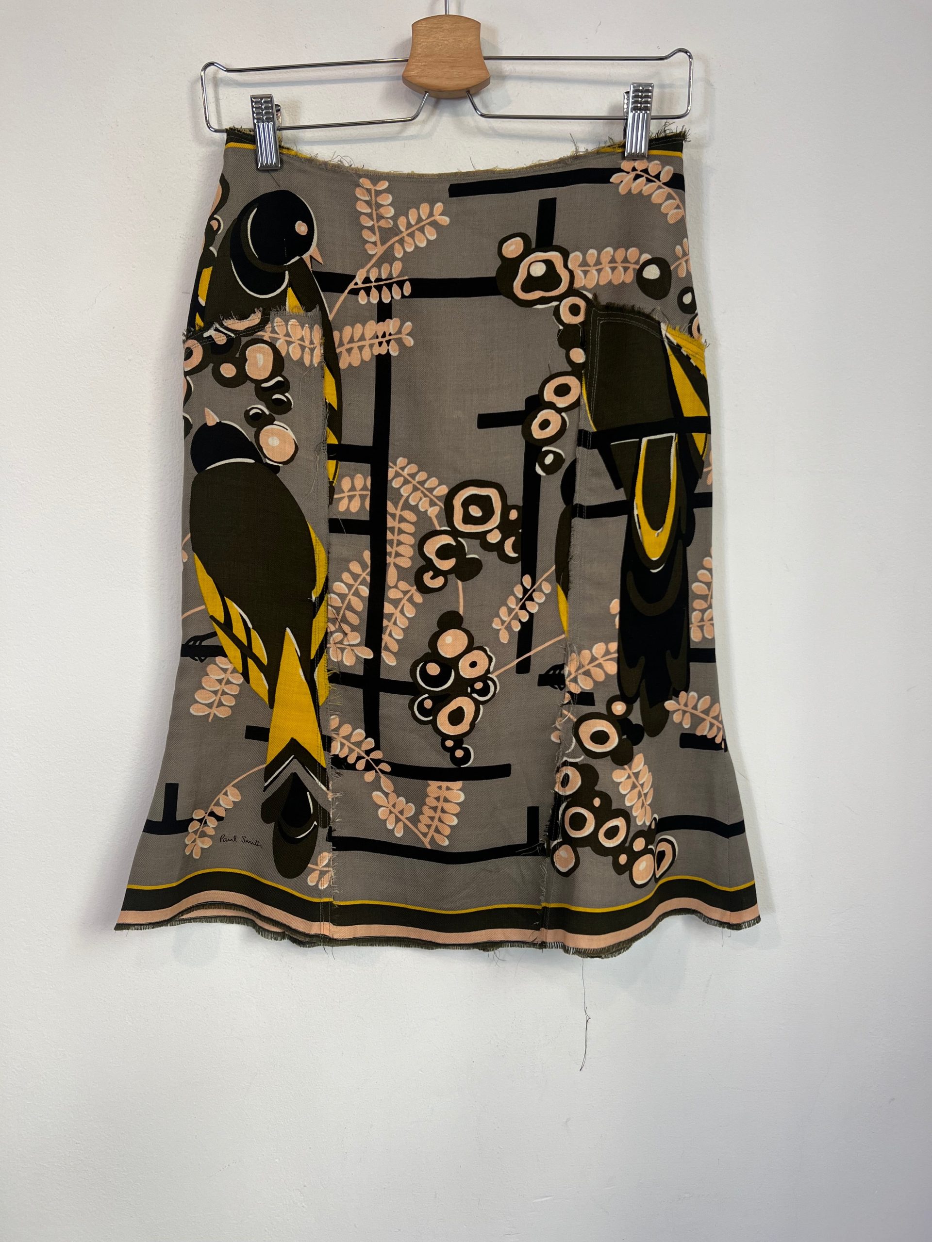 PAUL SMITH. Falda estampado con lana. T 40 (S)