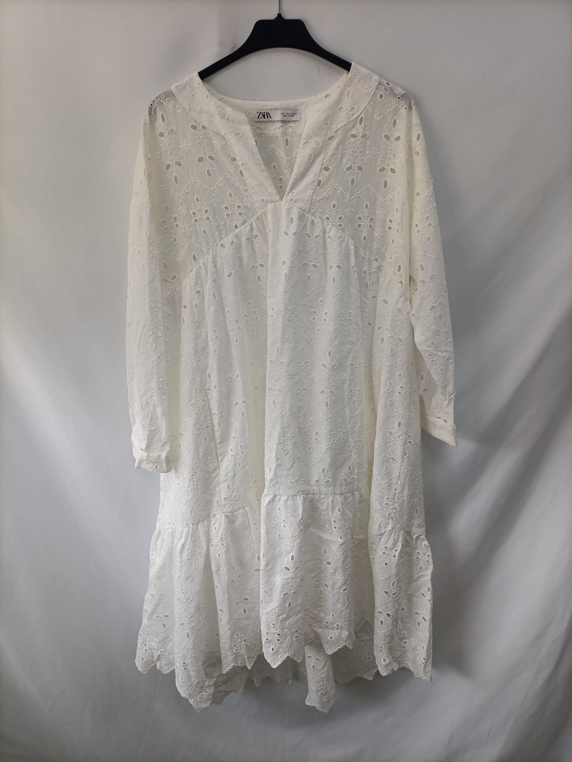 ZARA. Vestido midi torquelado T.s