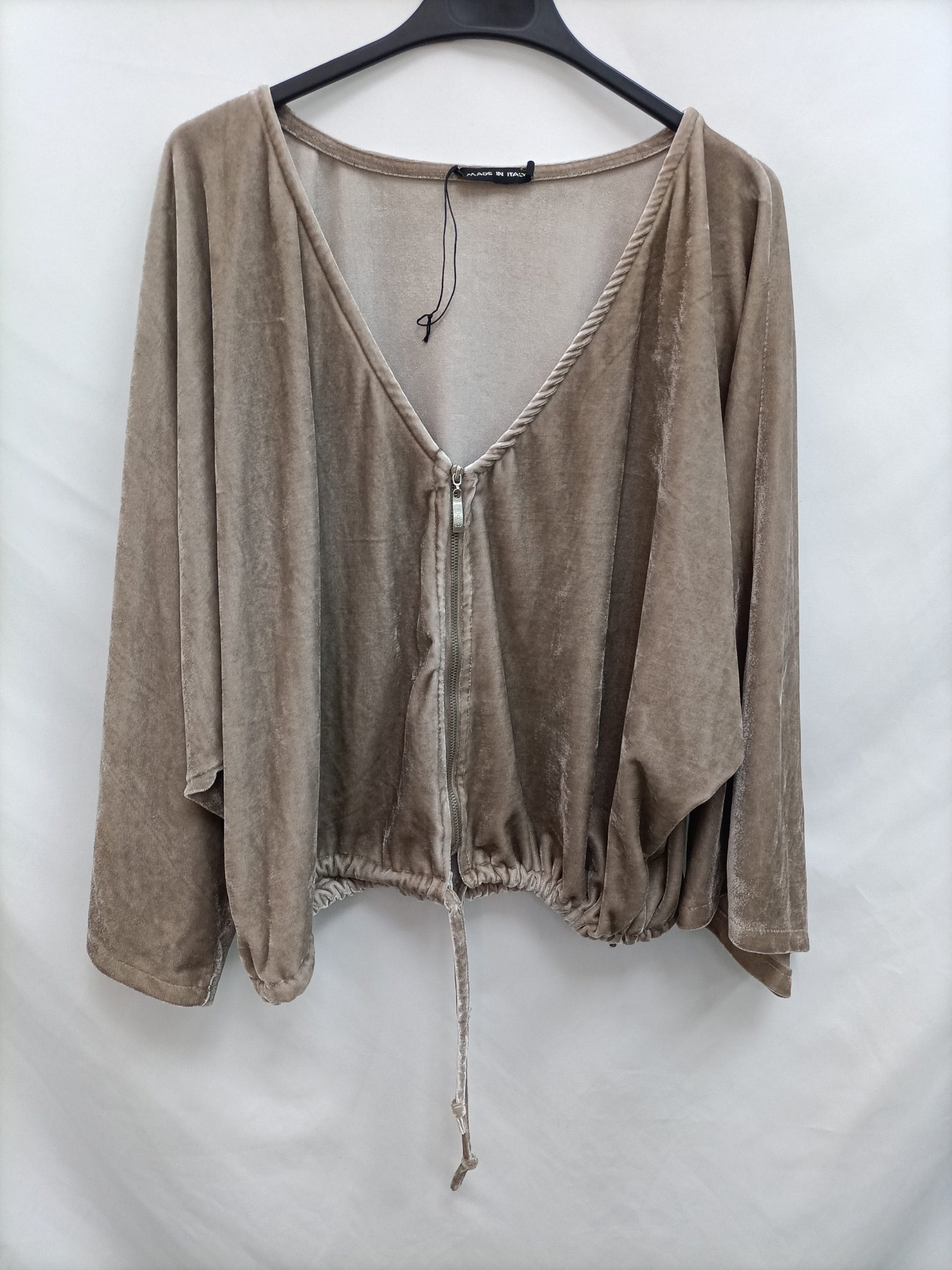OTRAS. Chaqueta beige terciopelo T.u(m)