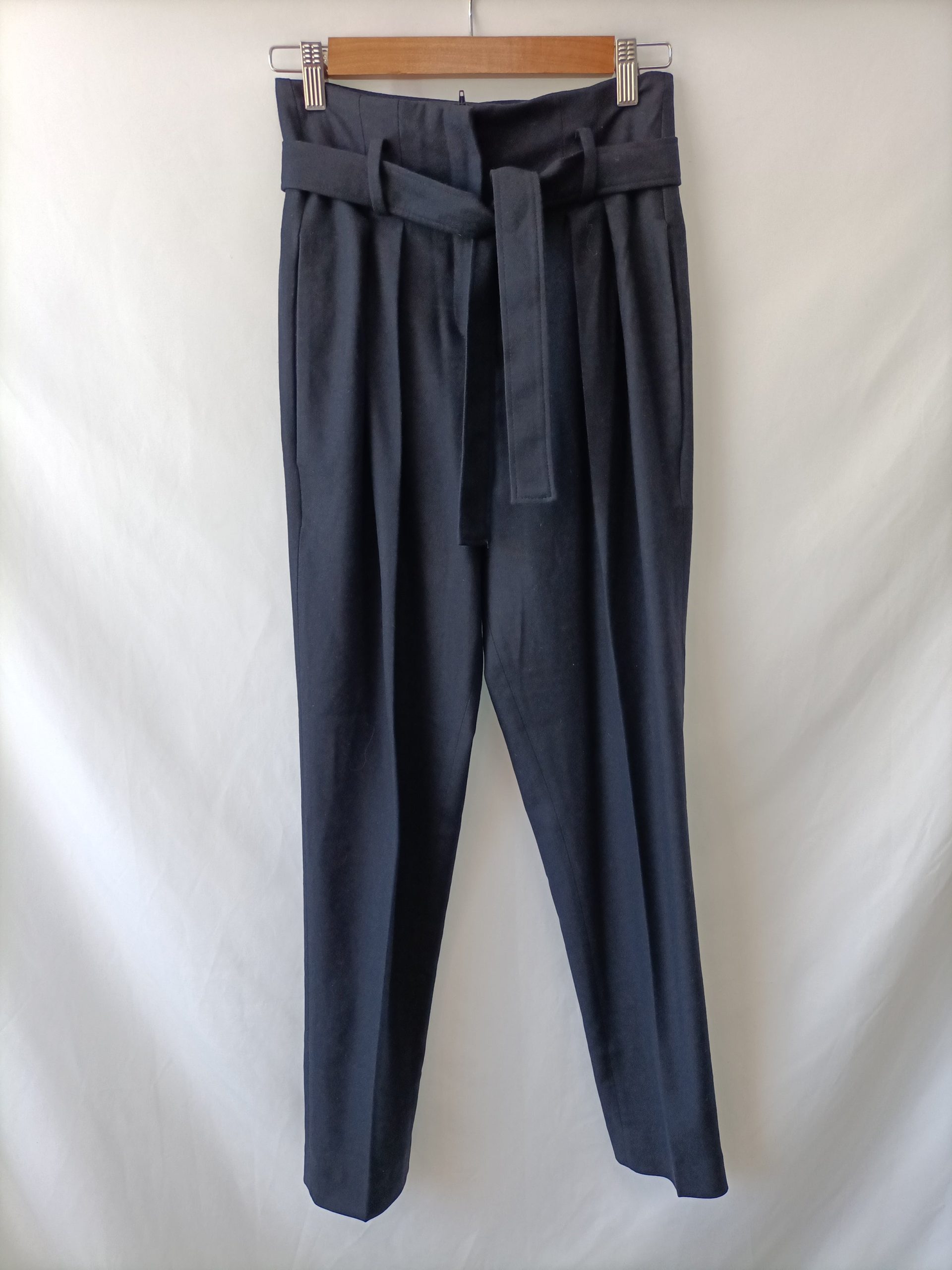 BA&SH. Pantalón azul pinzas T.0(xs)