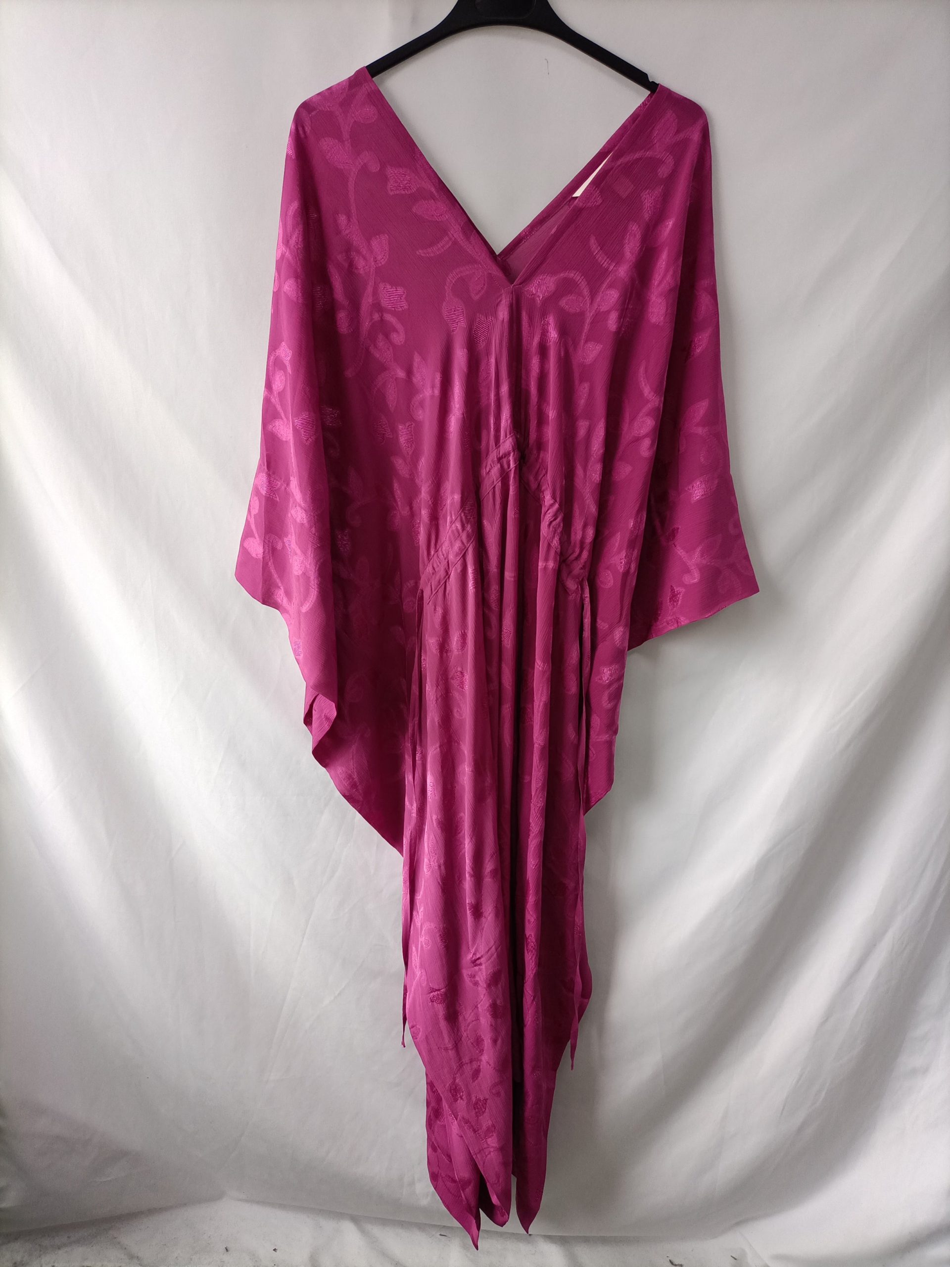 H&M. Vestido rosa flores T.s/m