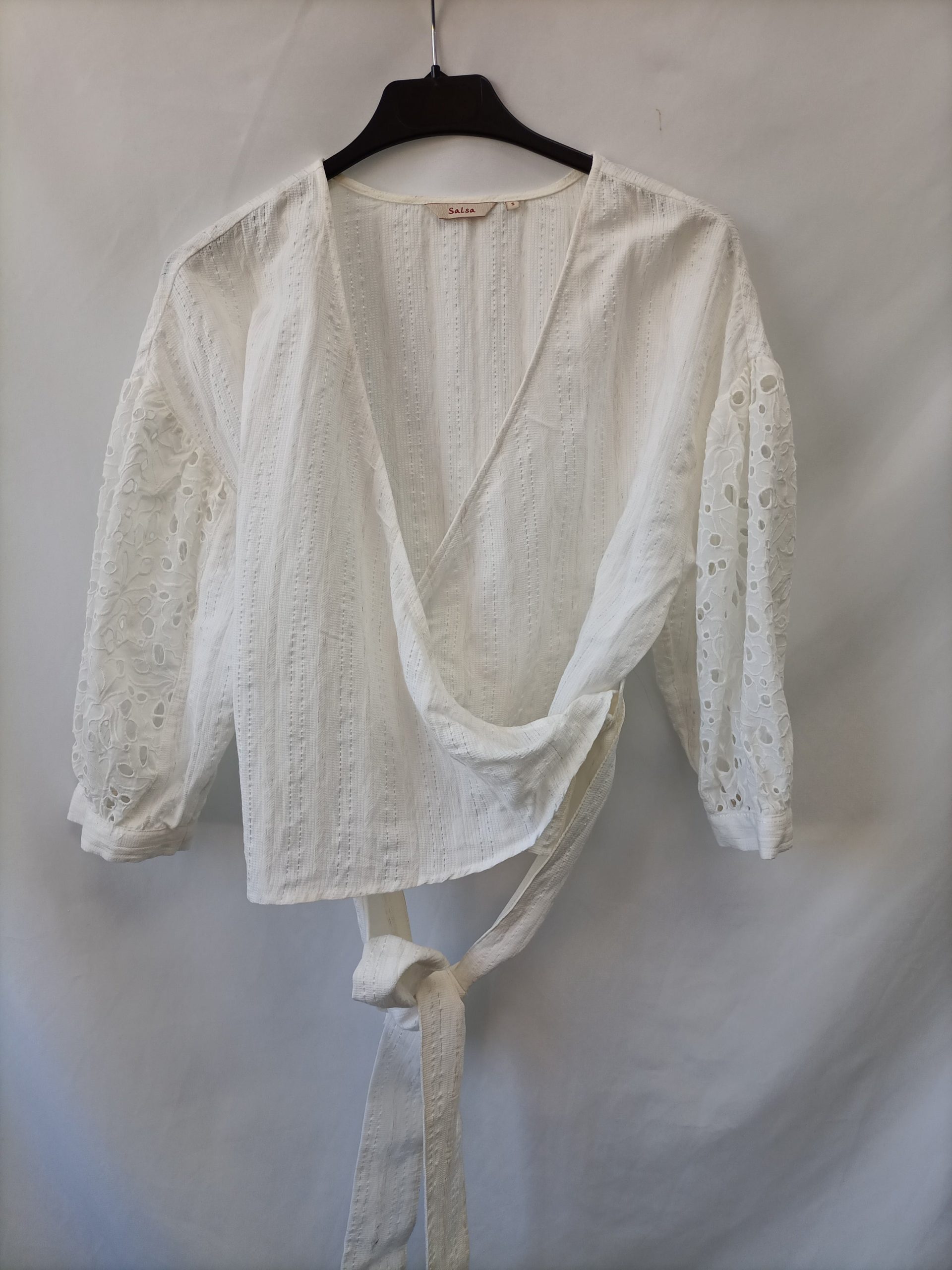 SALSA. Blusa cruzada mangas T.s