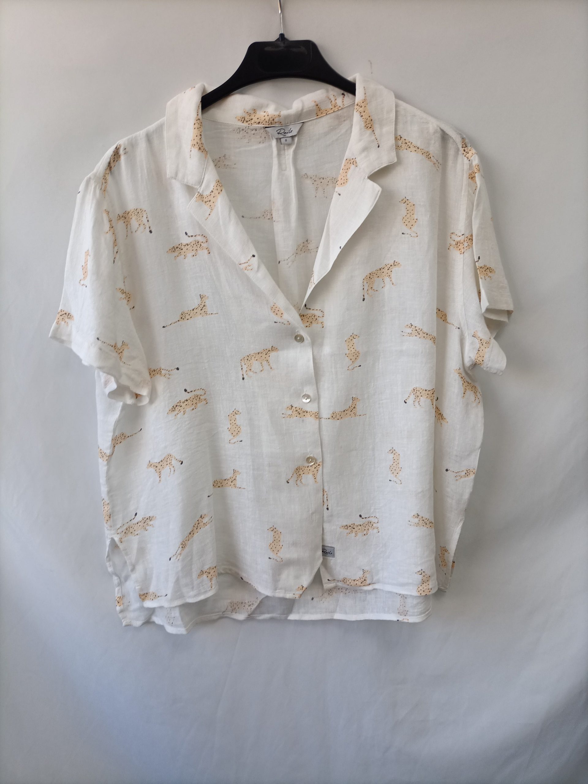 RAILS. Blusa lino tigres T.s