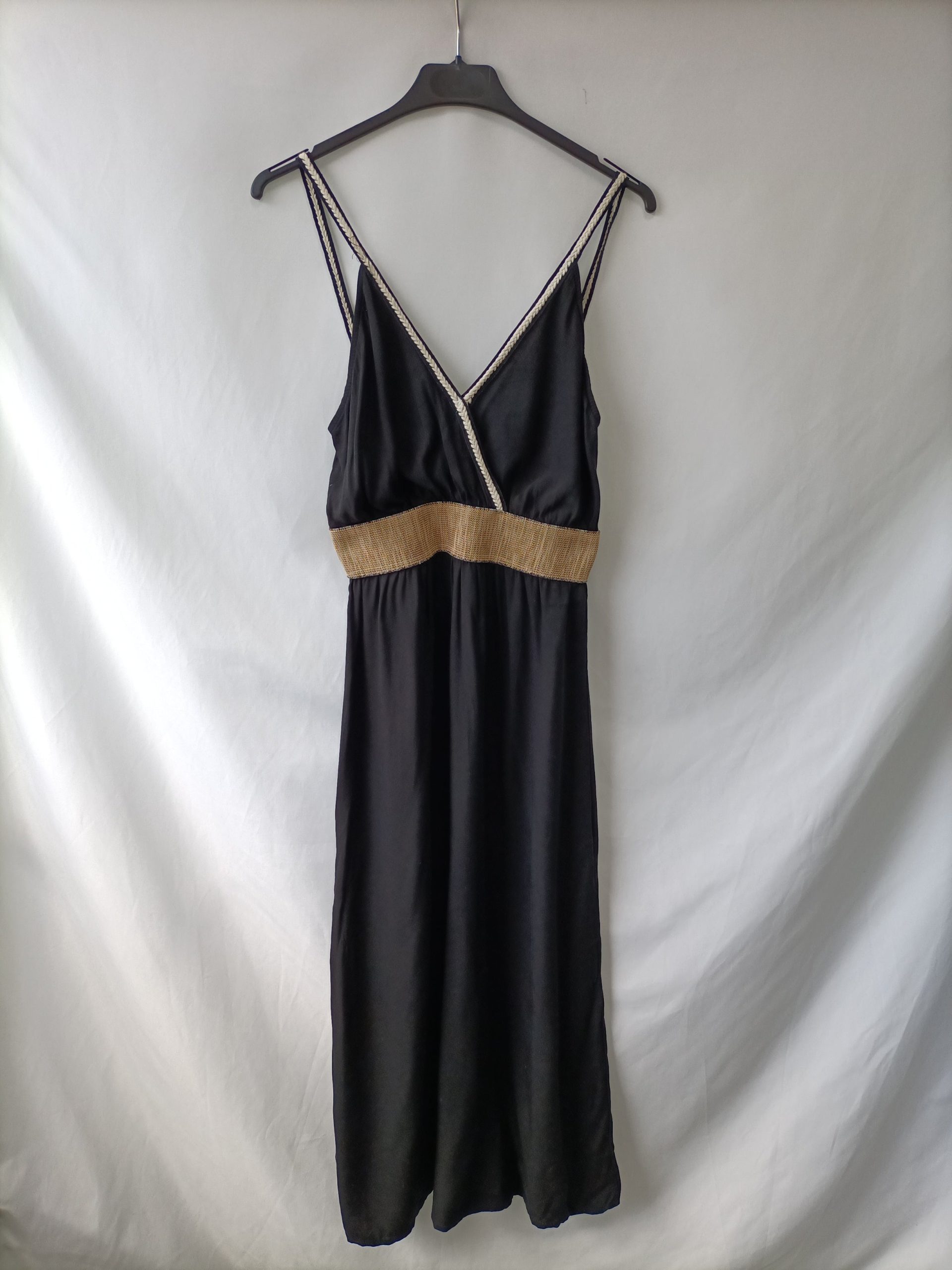 MULAYA. Vestido largo negro T.u(s)