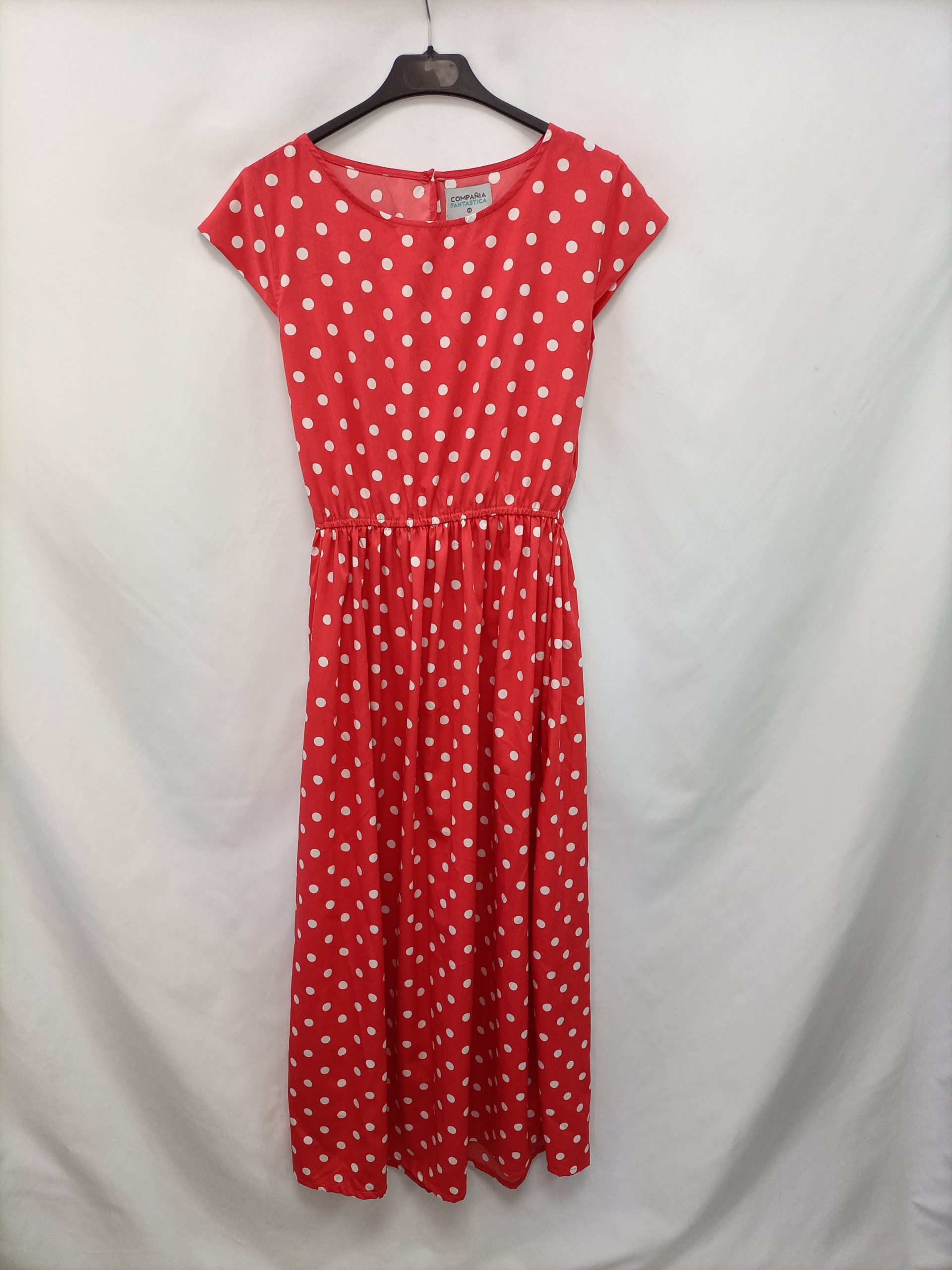 COMPAÑÍA FANTASTICA. Vestido largo lunares T.m