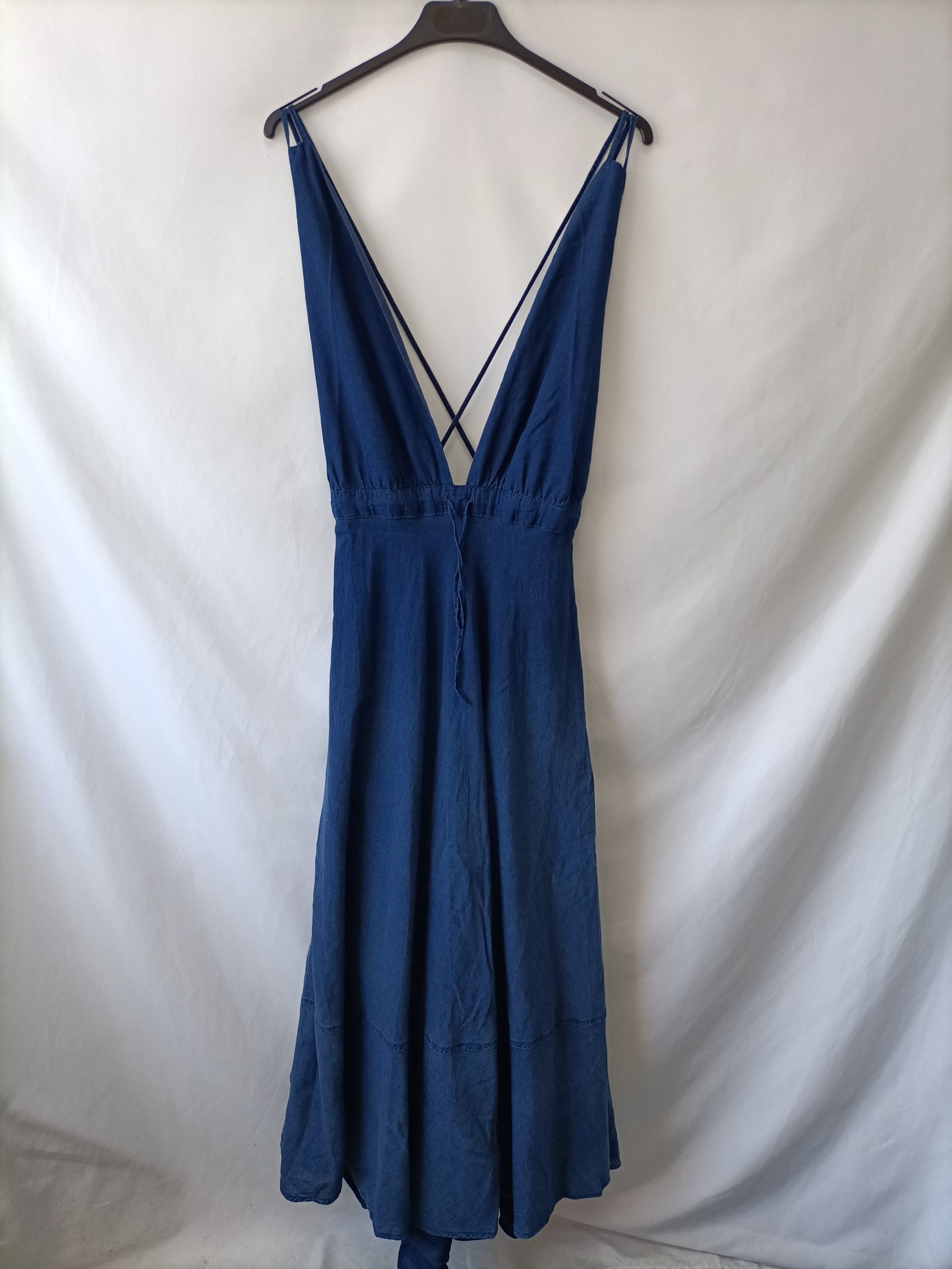 PULL&BEAR.Vestido largo denim T.M