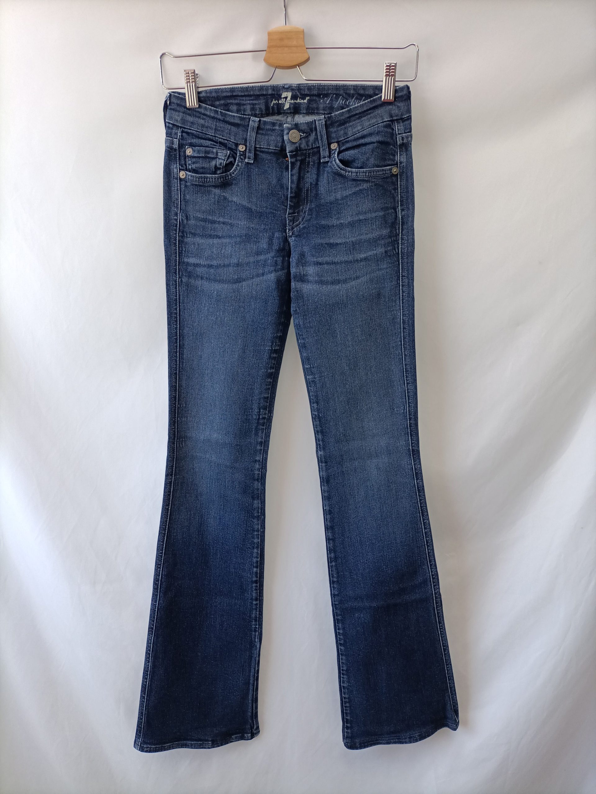 FOR ALL MANKIND SEVEN. Pantalón denim oscuro T.25(34)