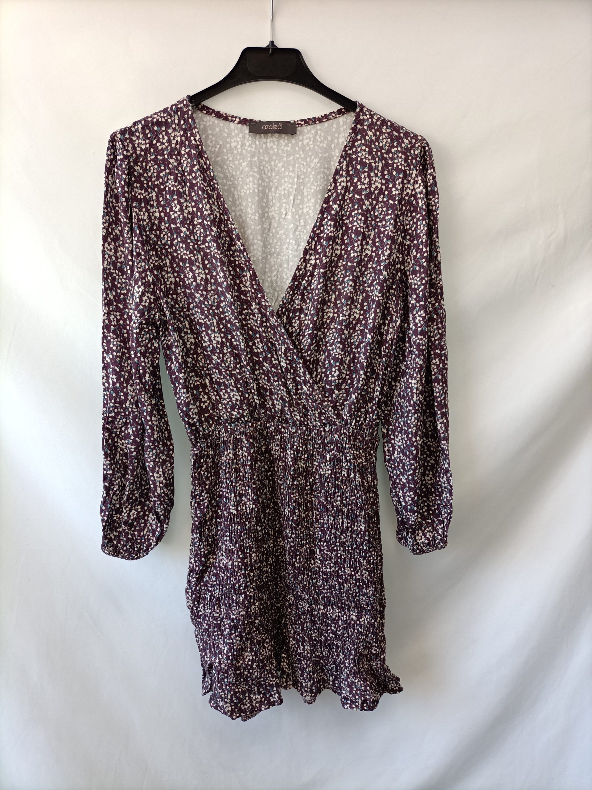 AZALEA.Vestido corto nido abeja T.S