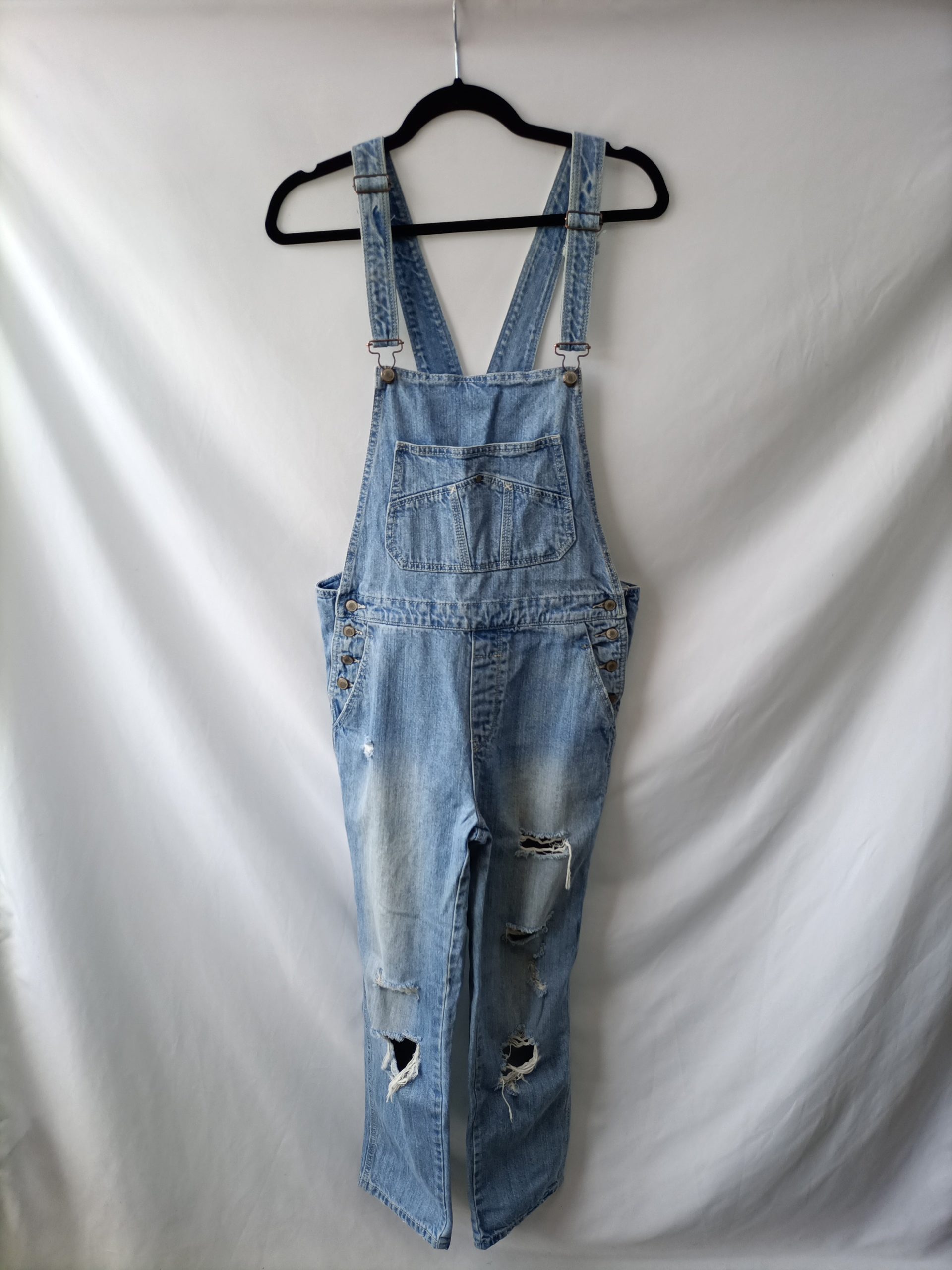 PULL&BEAR. Peto vaquero rotos T.m