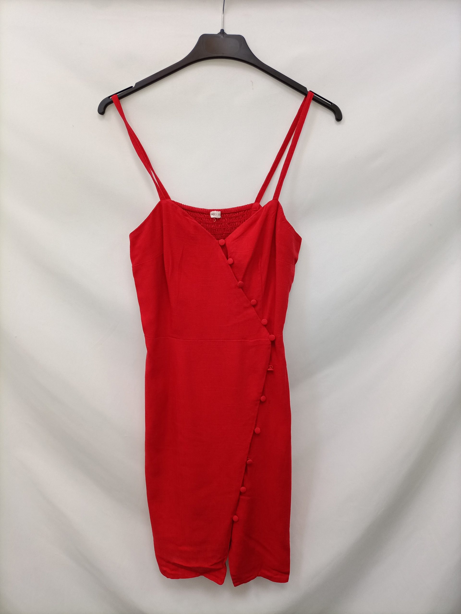OYSHO. Vestido corto rojo T.xs