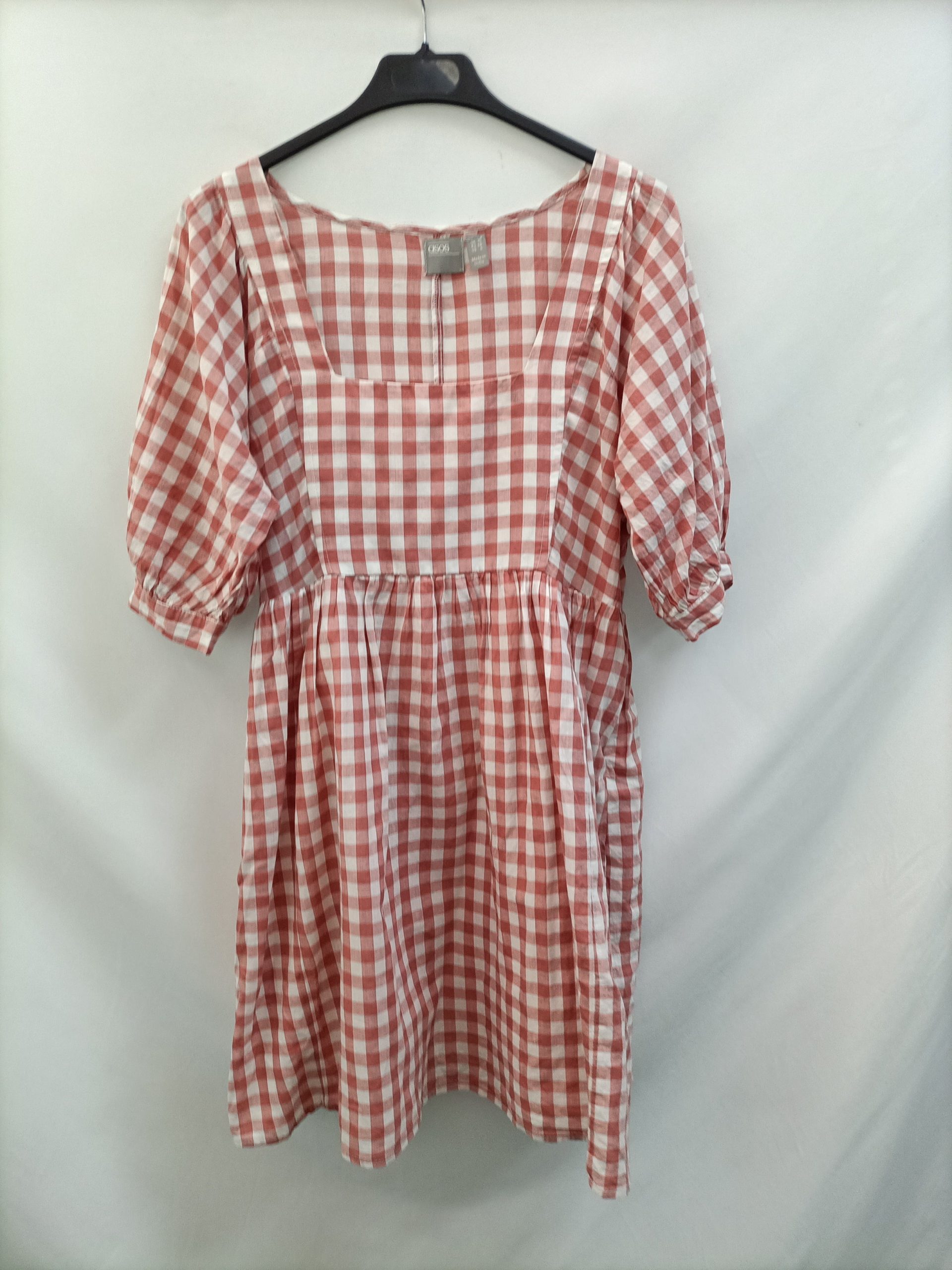 ASOS. Vestido cuadros vichy T.38