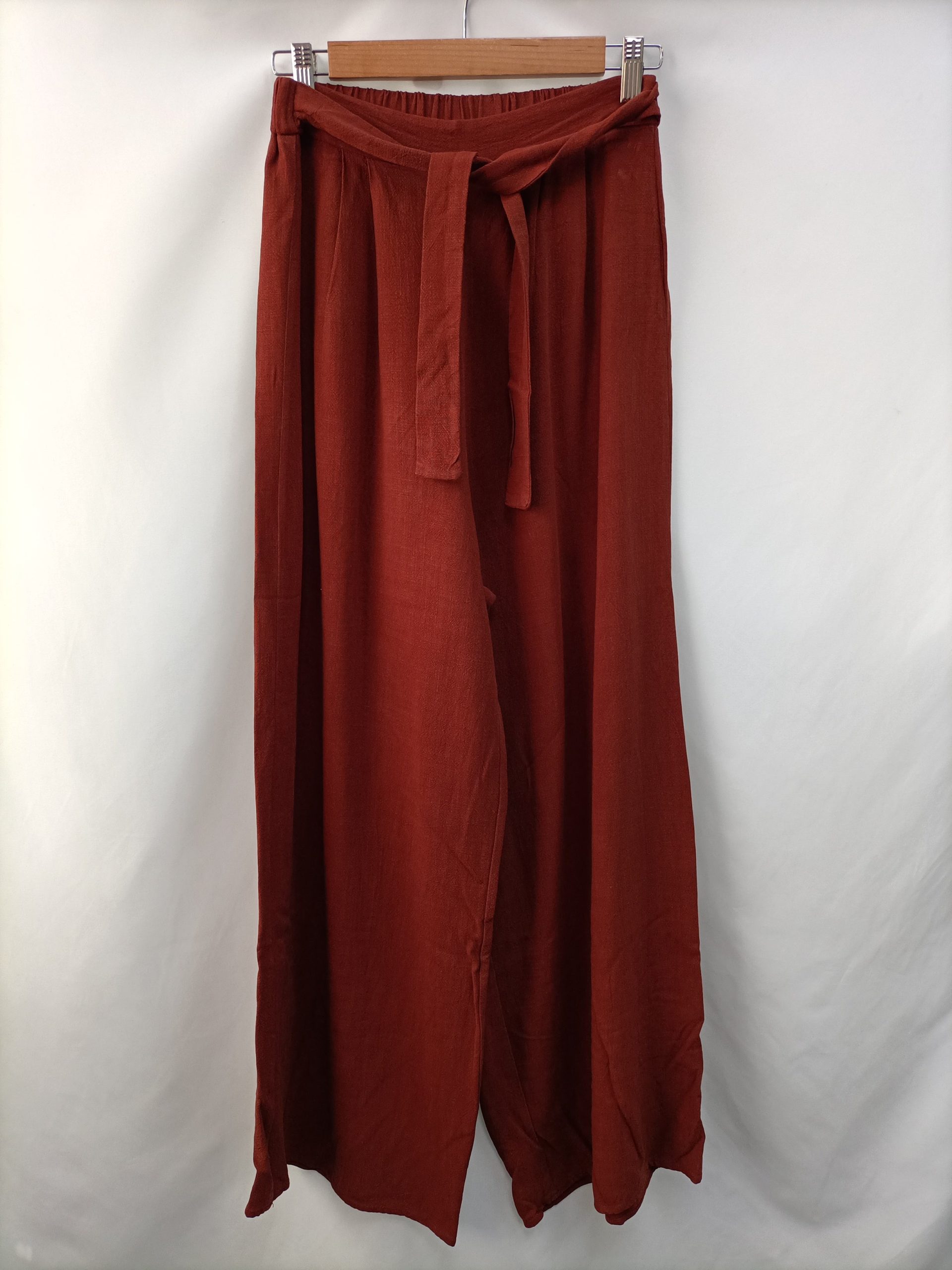 OTRAS.Pantalones fluidos teja Tu. (s)