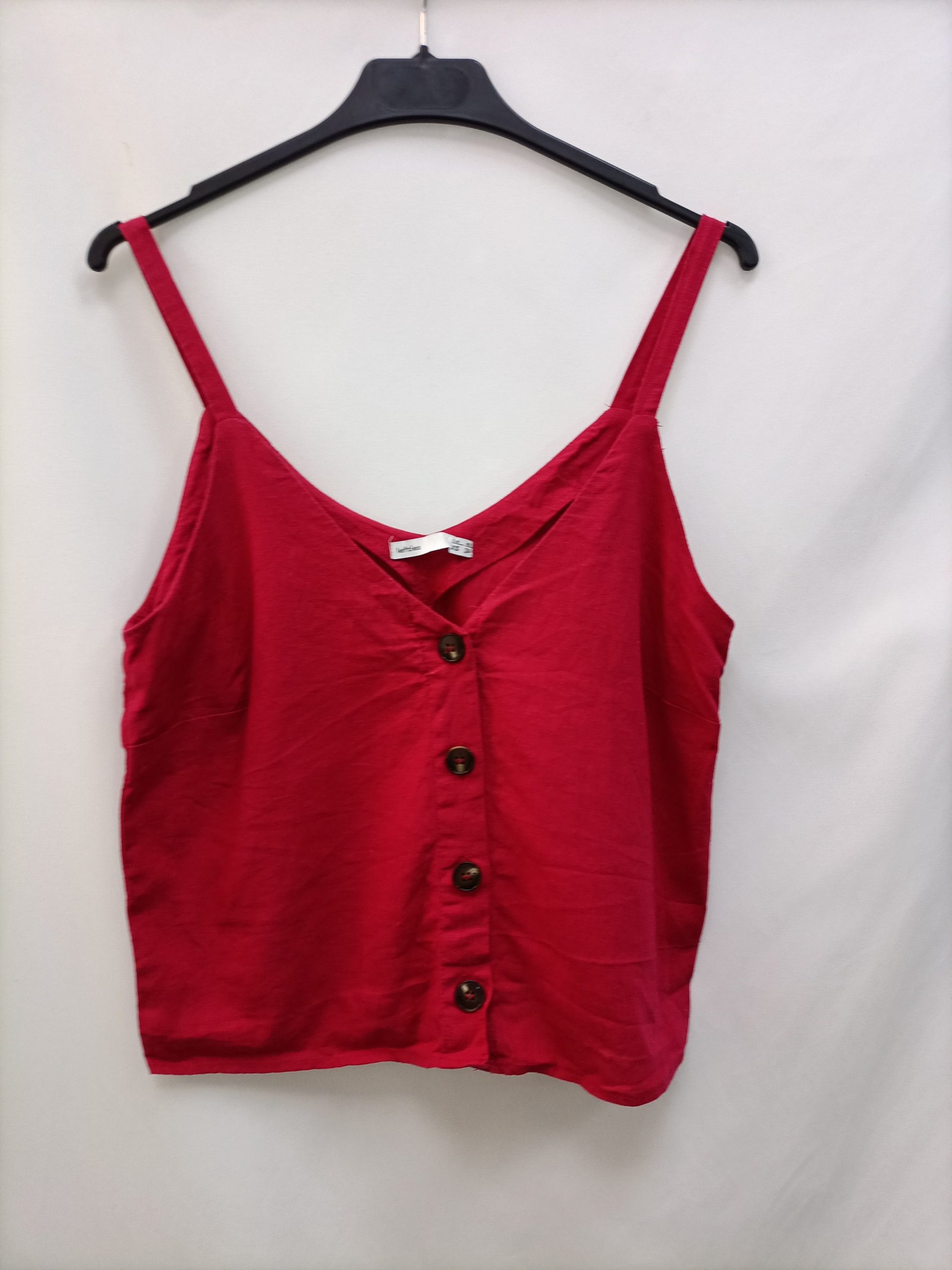 LEFTIES. Top botones rojos T.xs