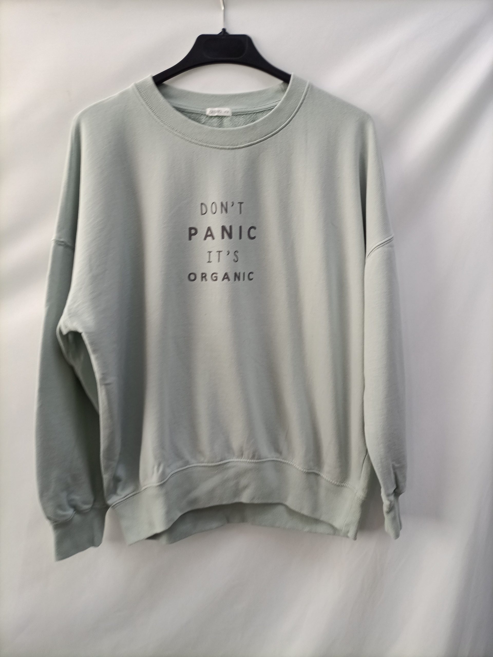 OYSHO. Sudadera verde agua T.m