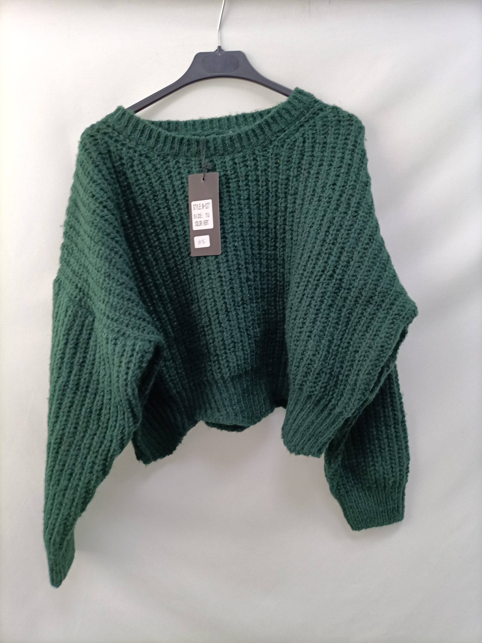 UNIKA. Jersey corto verde T.s