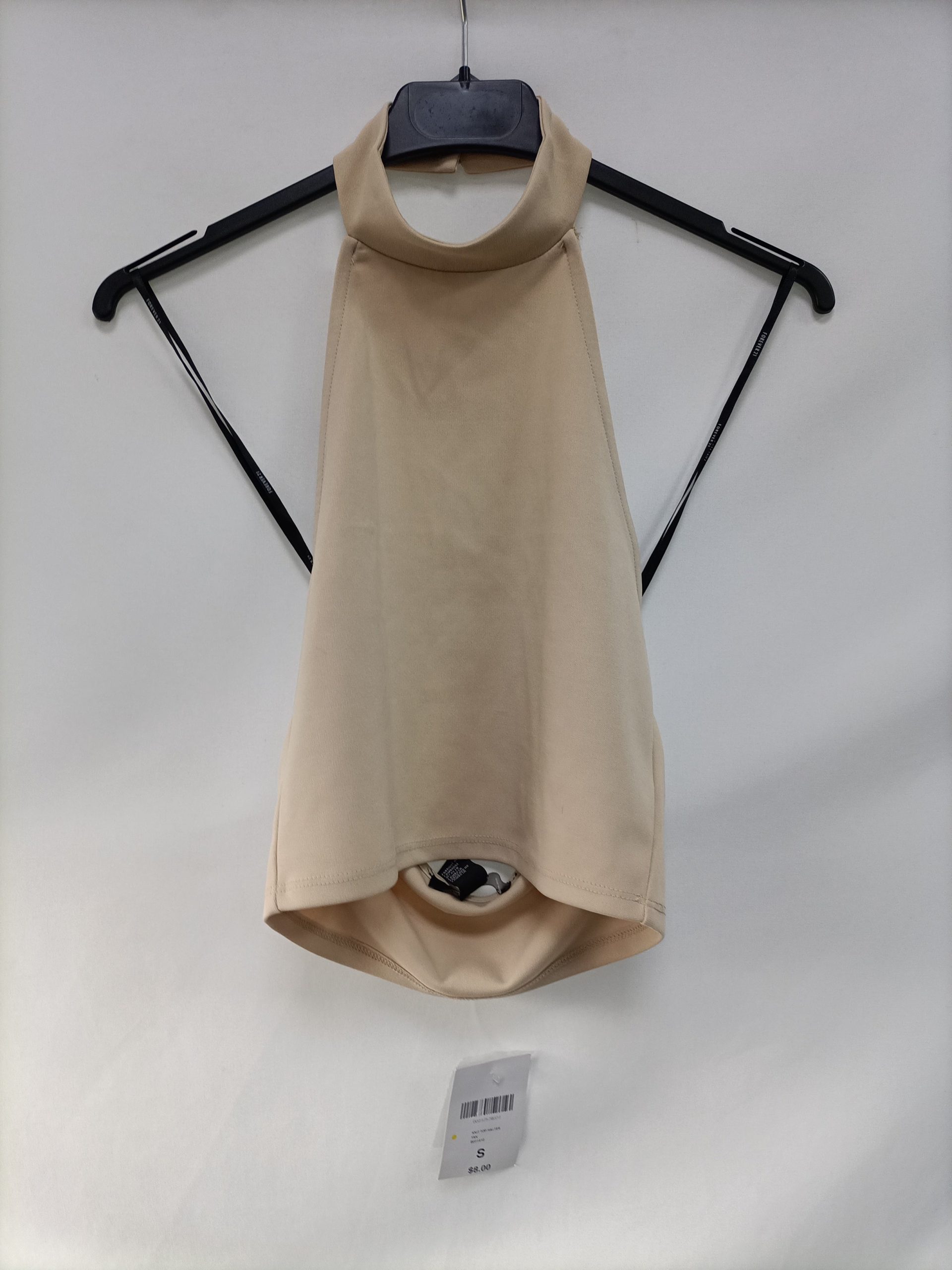FOREVER21. Top beige halter T.s