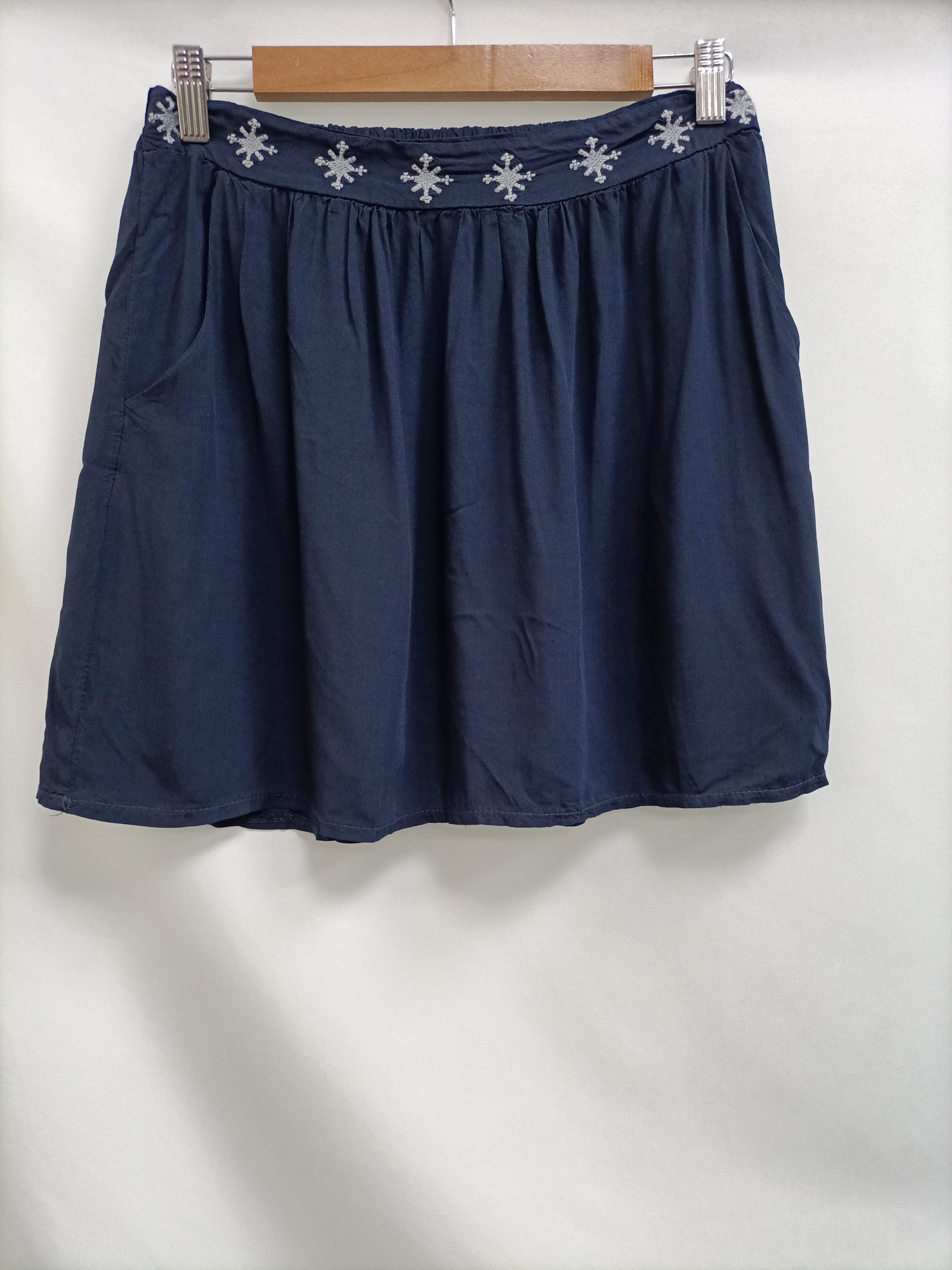 RENATTA&GO. Falda azul fluida T.u(36)