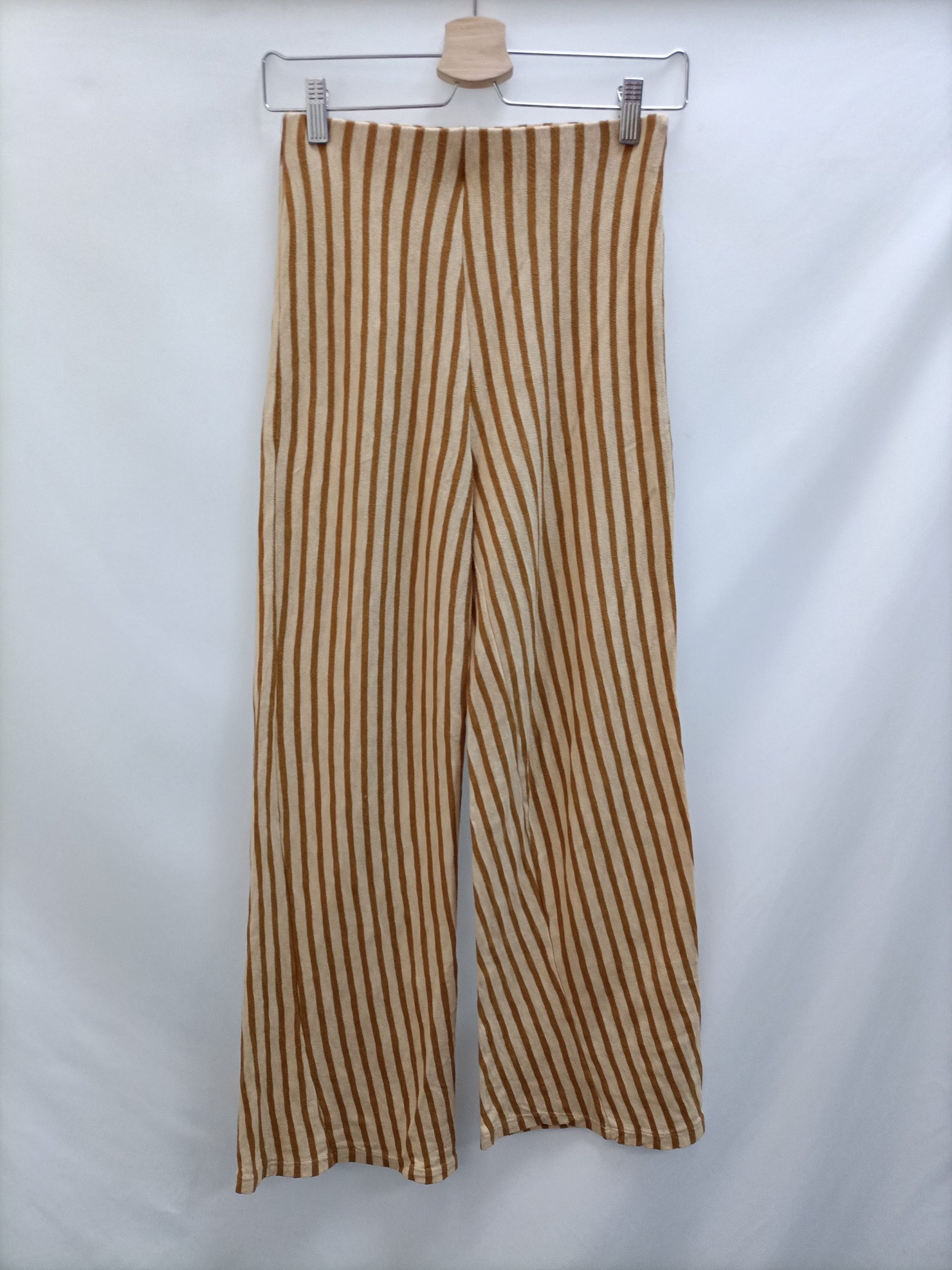 ZARA. Pantalón culotte rayas T.s