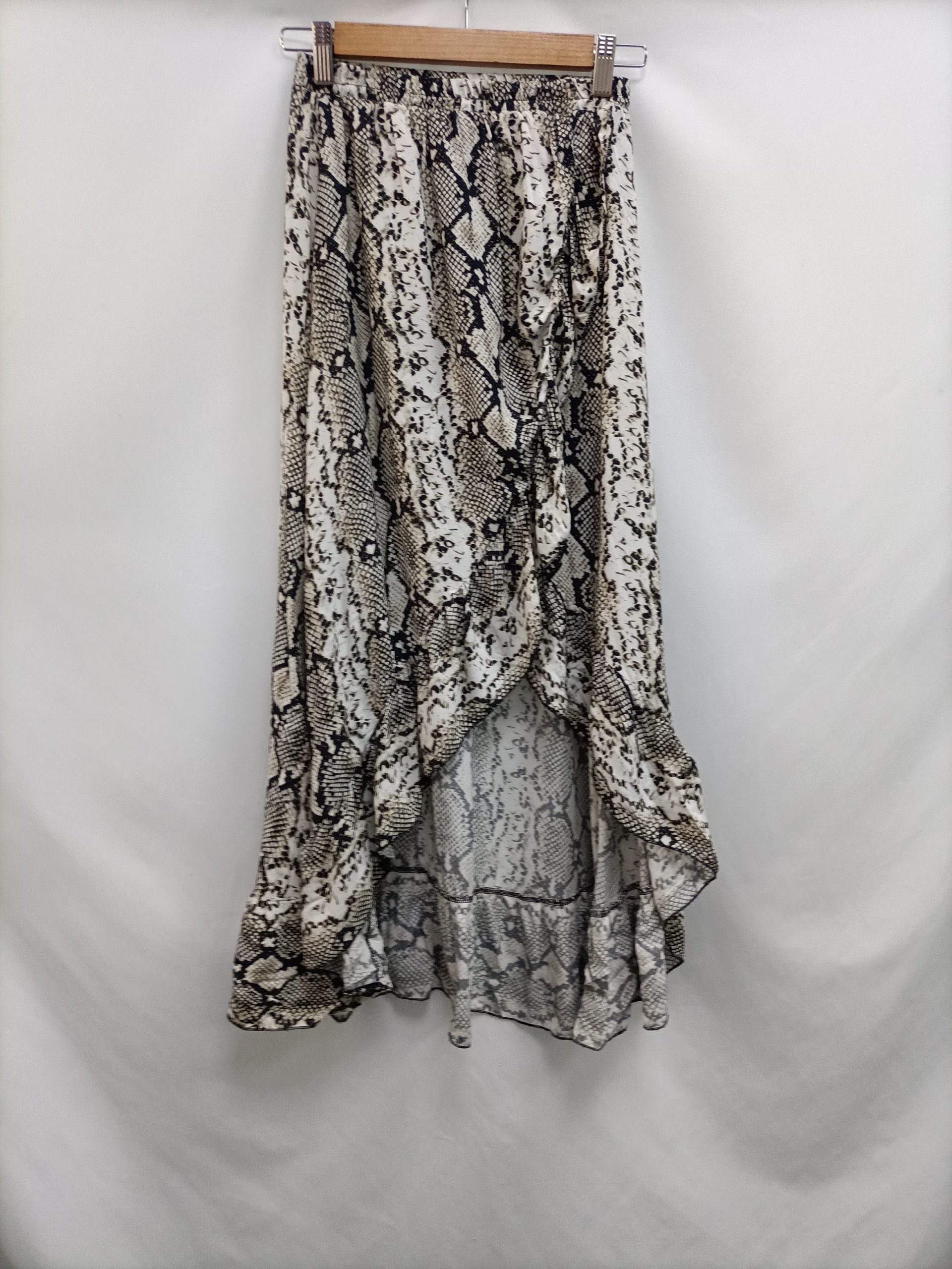 SUBDUED. Falda midi animal print T.m