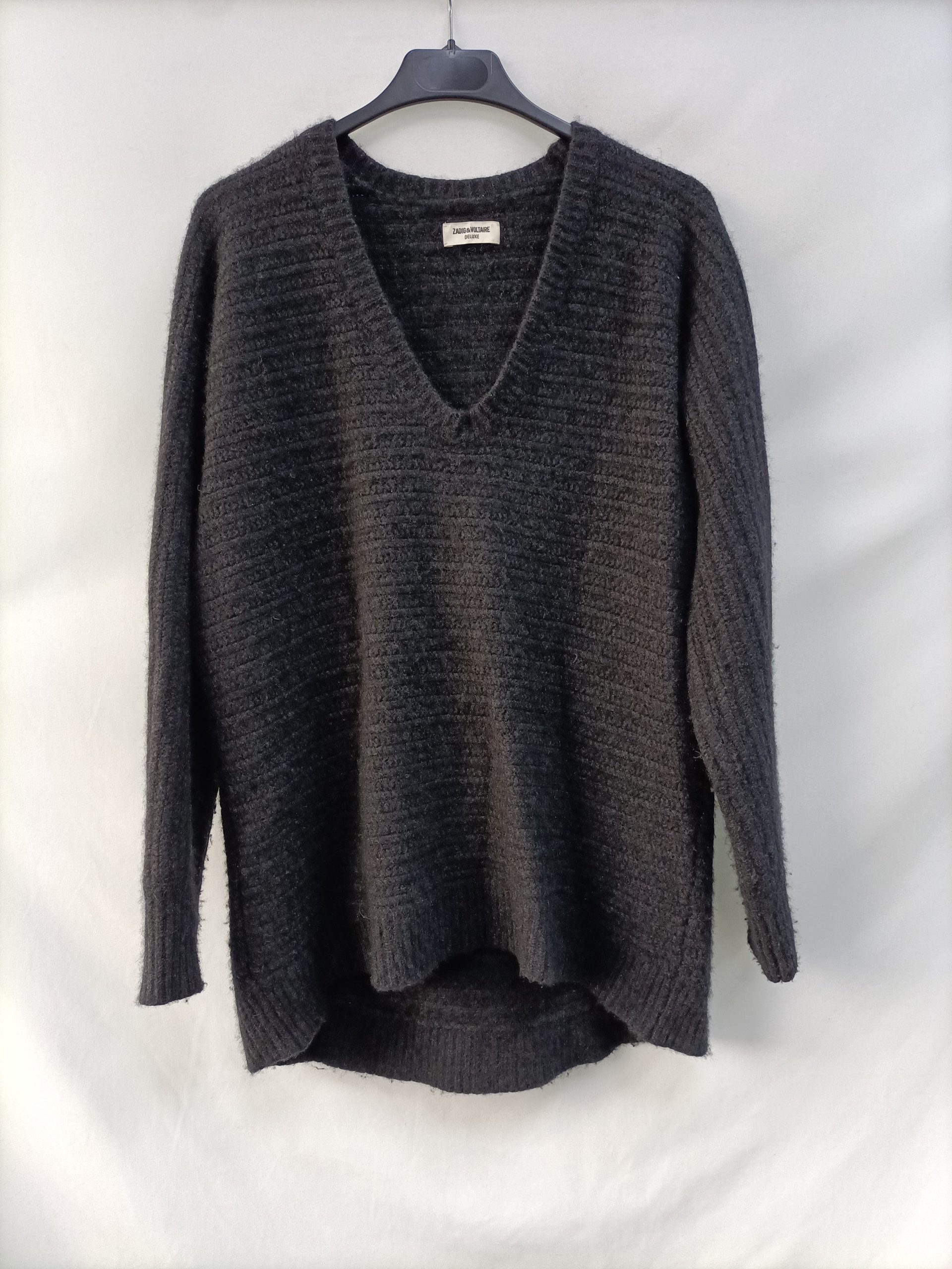 ZADIG&VOLTAIRE.Jersey gris T.S/M