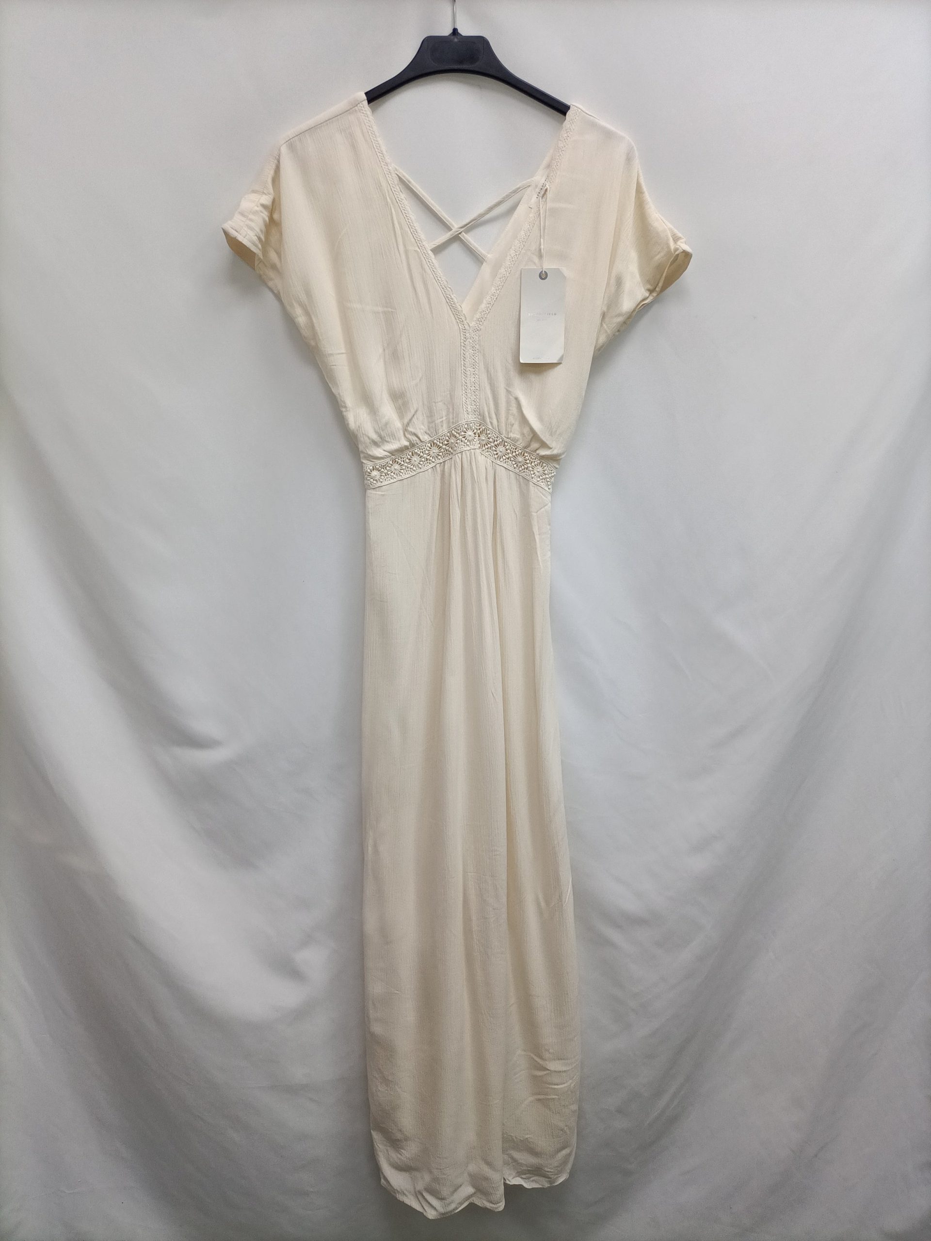 SPRINGFIELD. Vestido largo Beige T.34