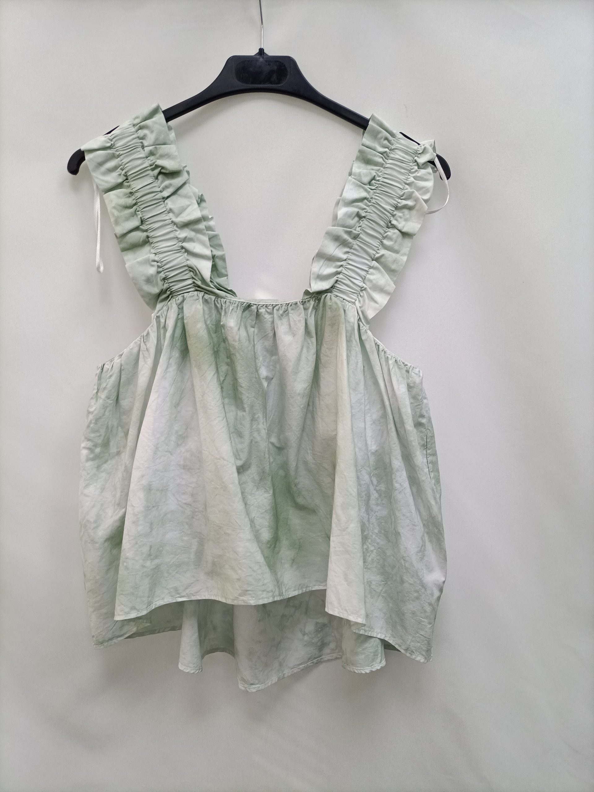 ZARA. Top tie dye verde claro T S