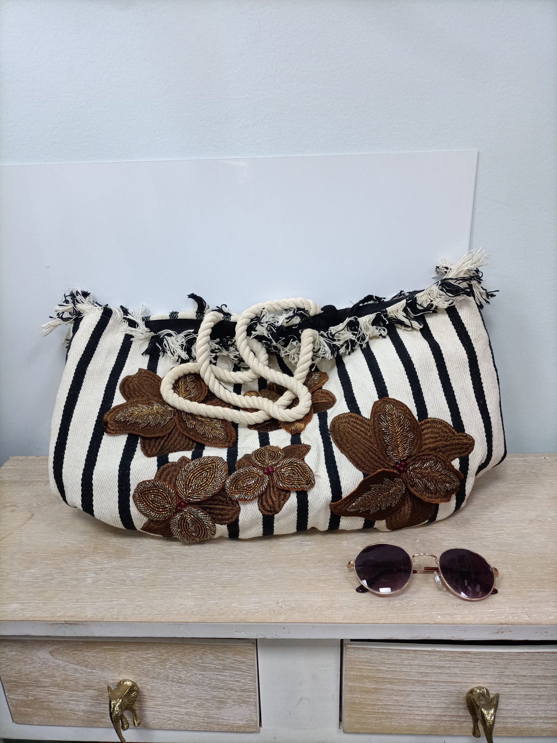 ZARA. Bolso rayas shopper (tara)