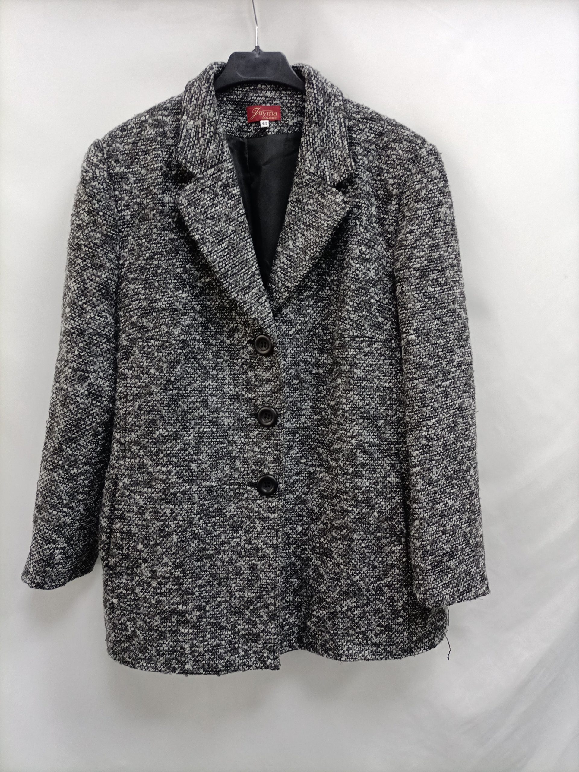 ZUYMA. Abrigo jaspeado T.48