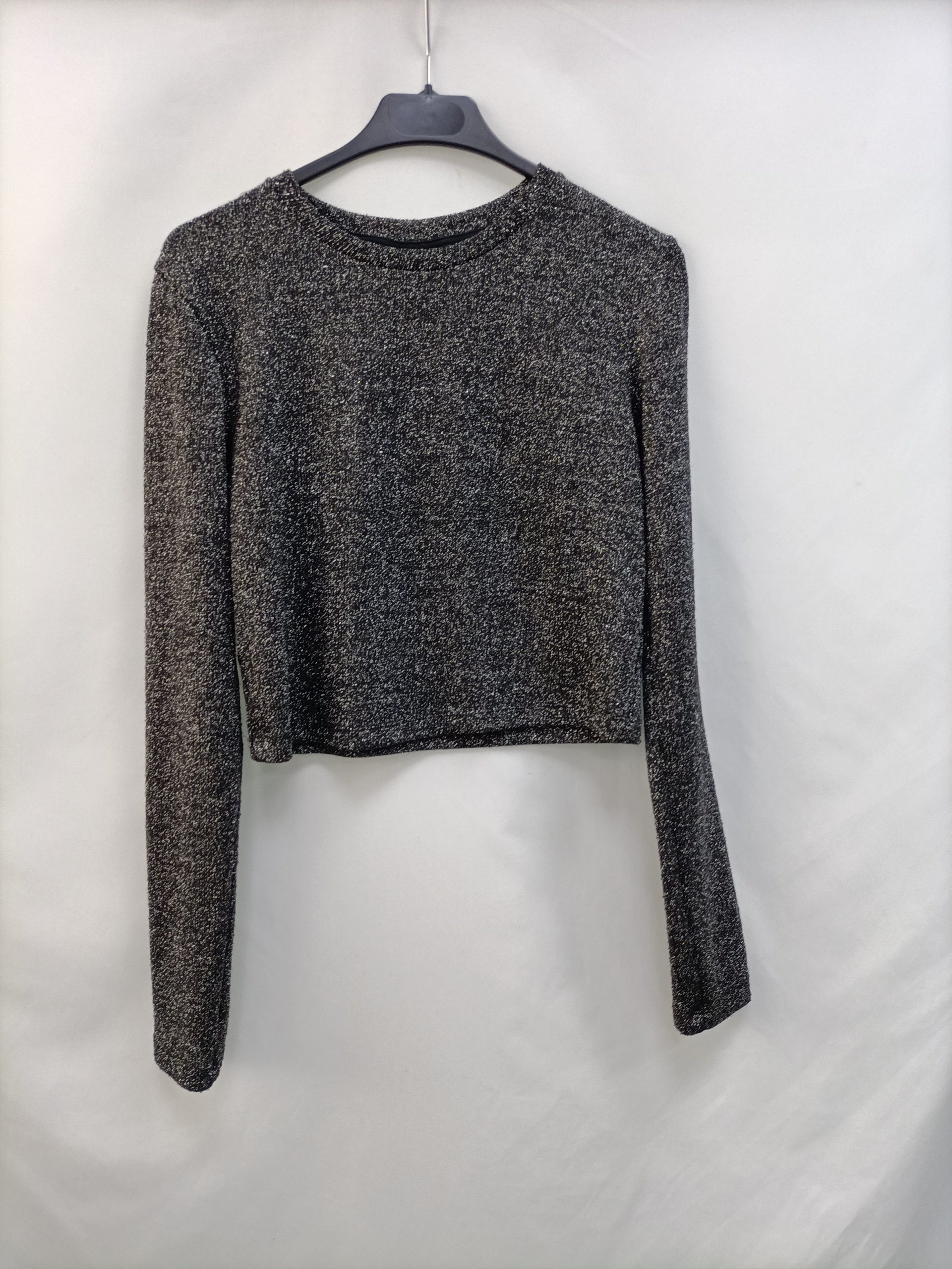 COMPLOT.Top hilos plata T.M/L