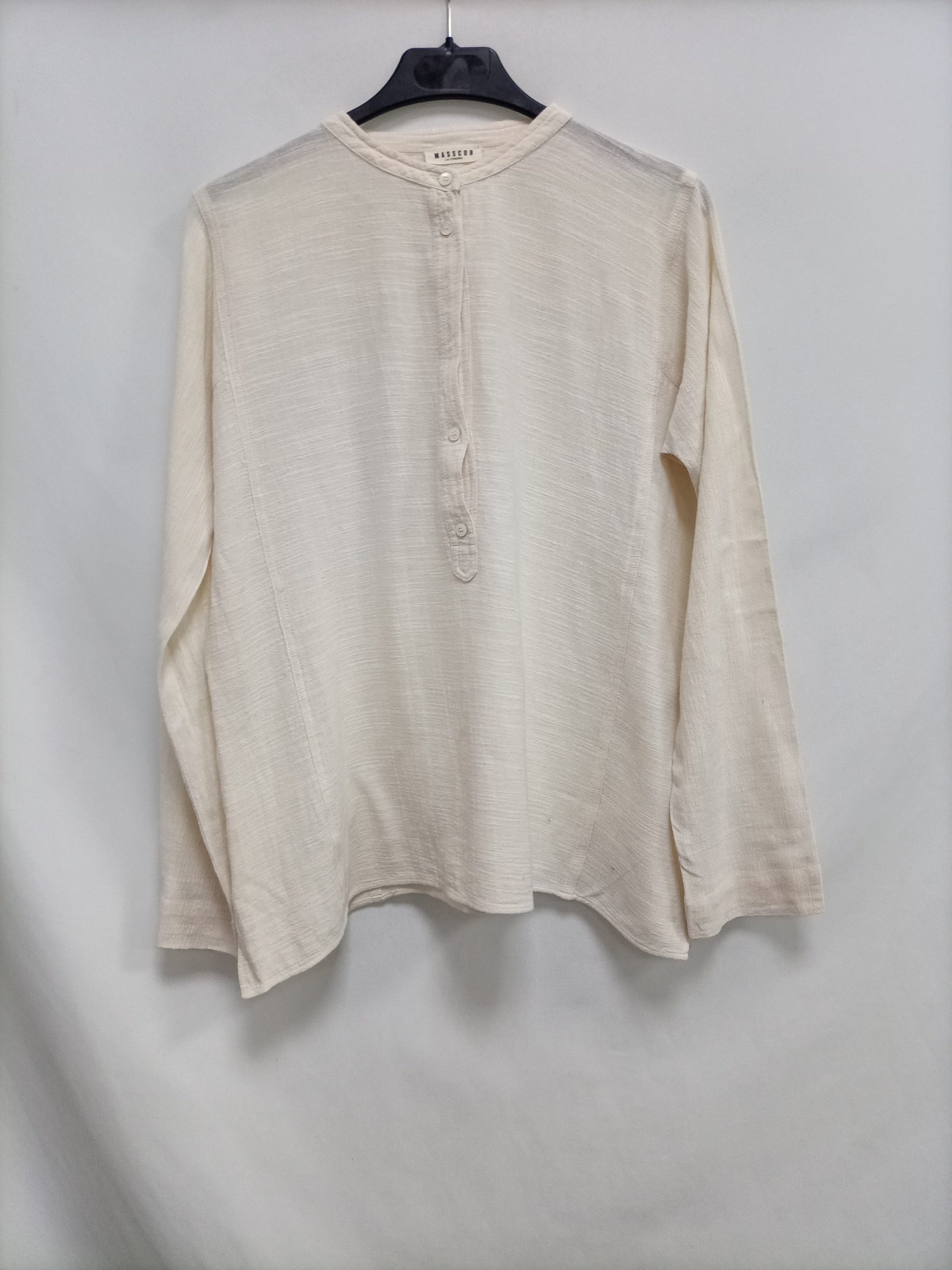 MASSCOB. Blusa beige algodón T.u (xs)