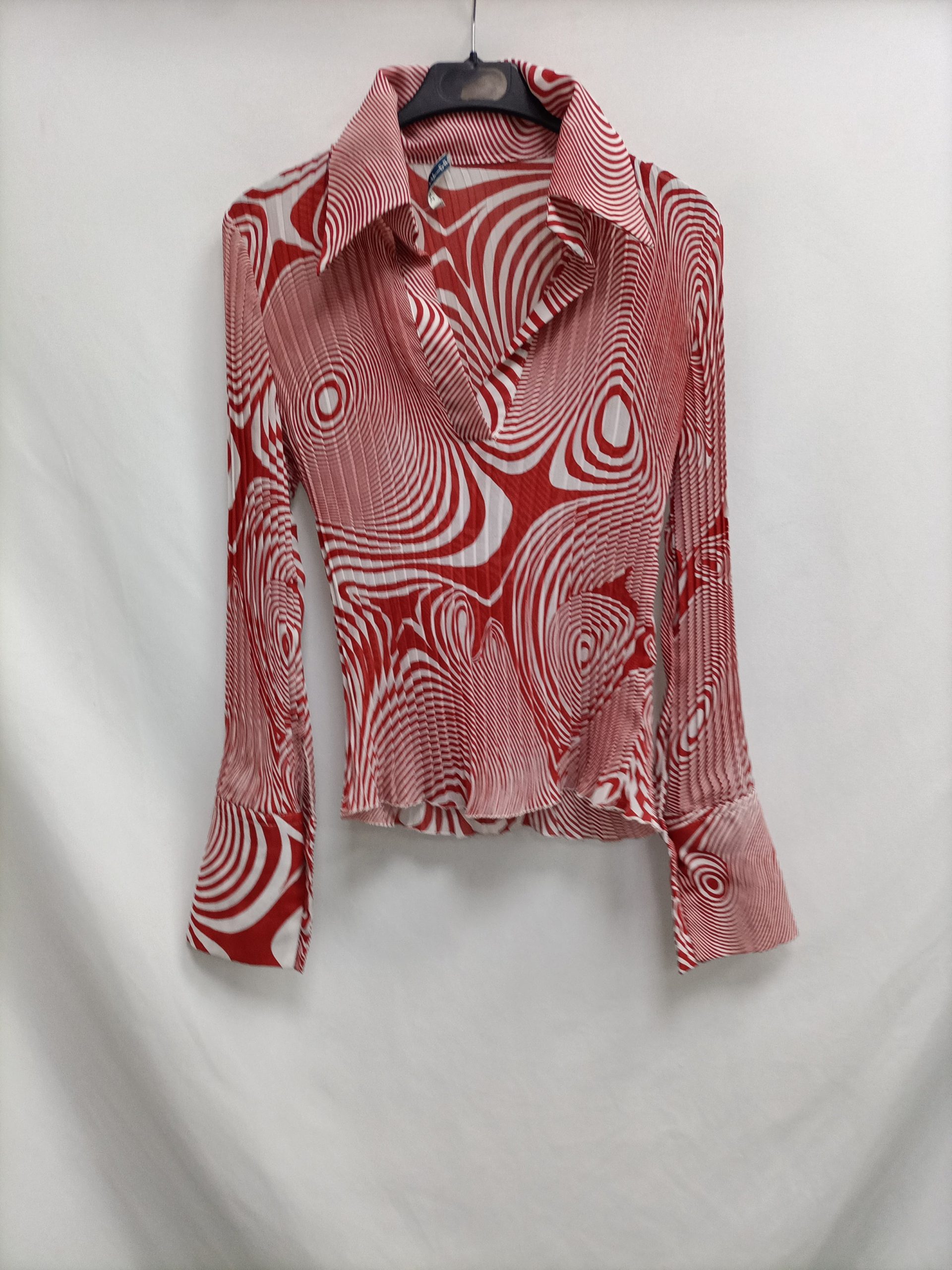 ANA MIRAT. Blusa plisada T.u(s/m)