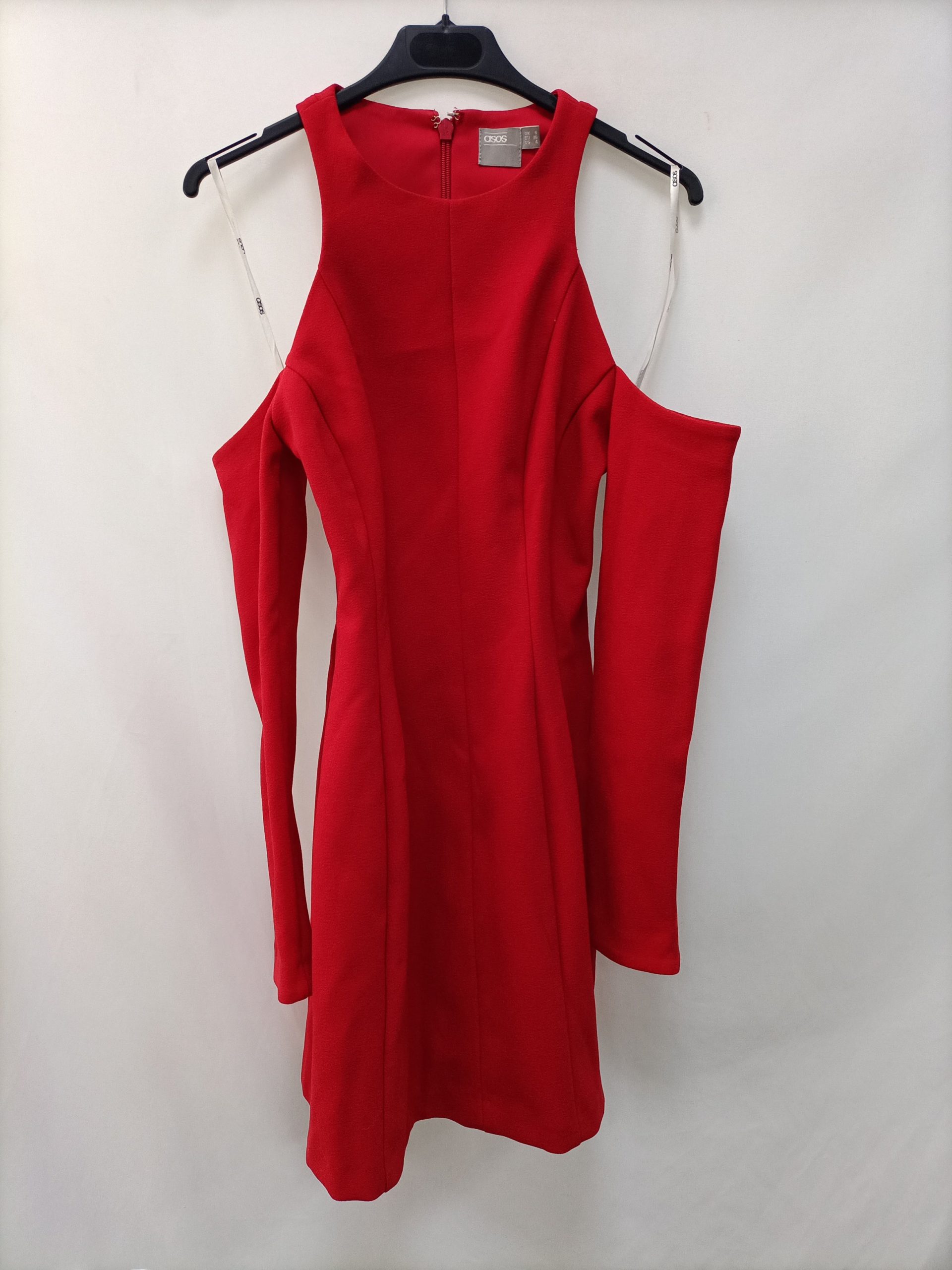 ASOS. Vestido corto rojo T.36