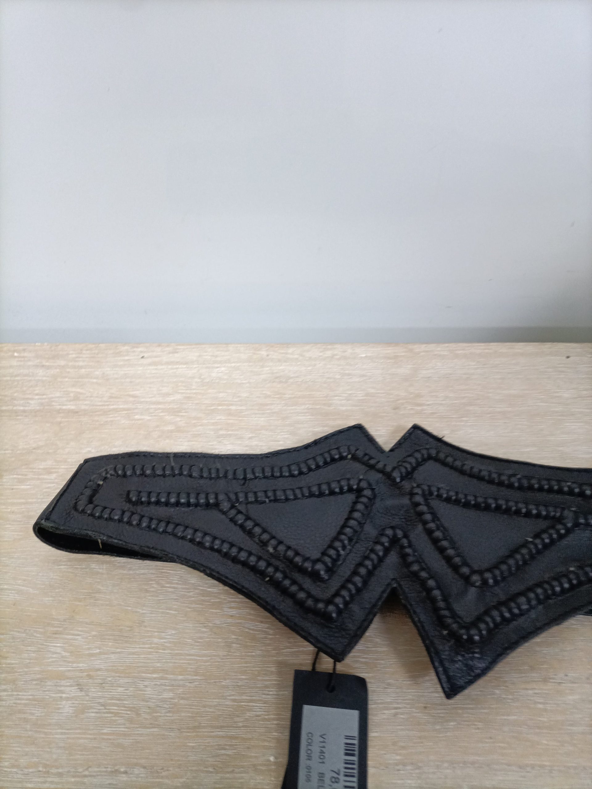 ETXART&PANNO. Cinturón piel negro T.g