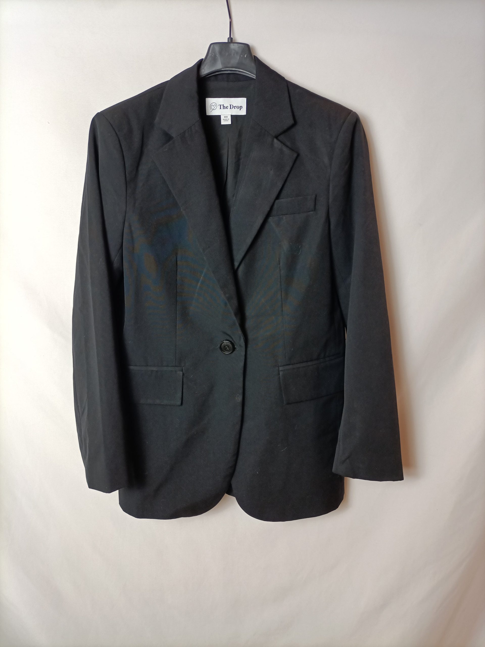 THE DROP. Blazer negra clásica T.xxs