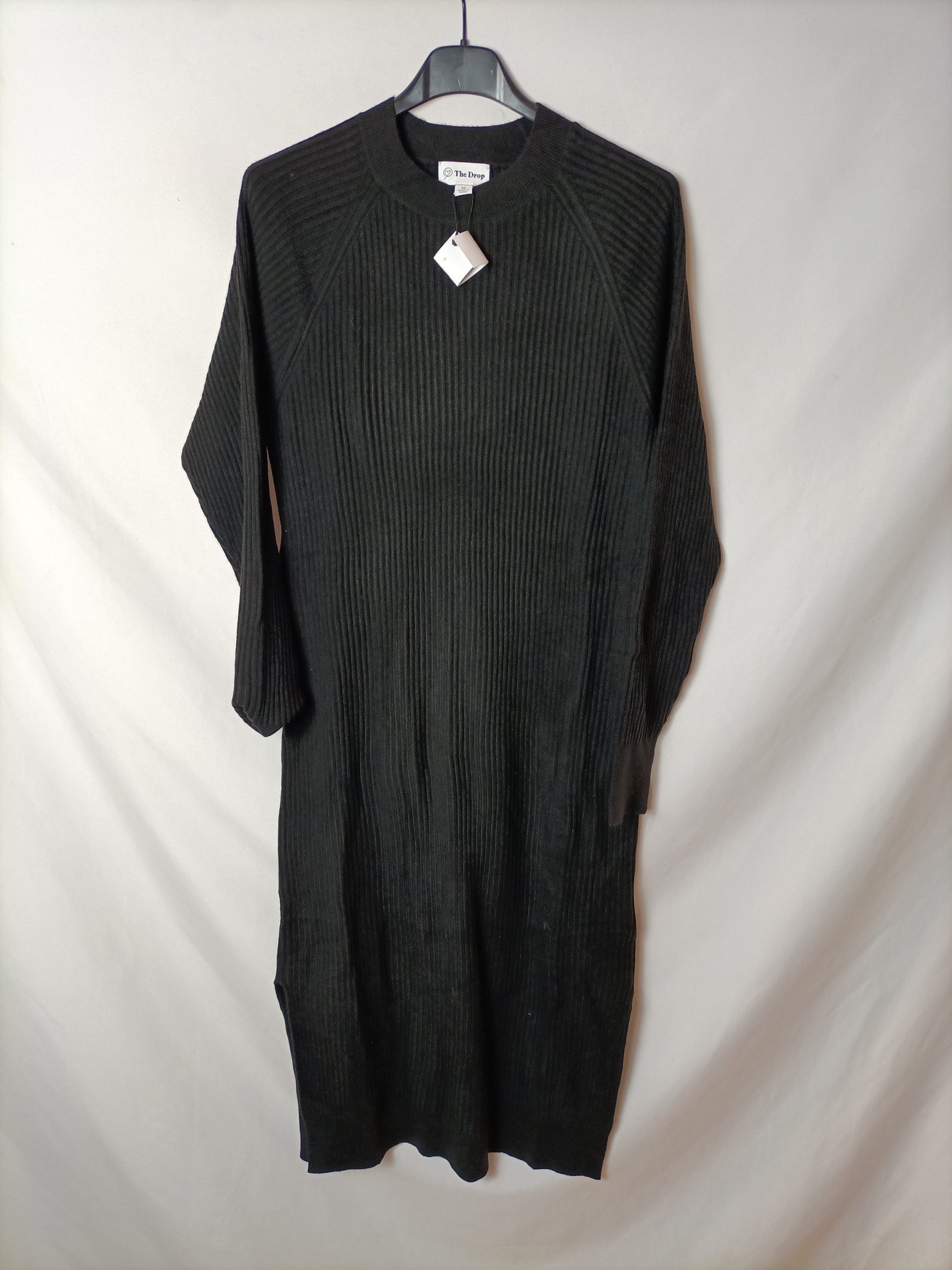 THE DROP. Vestido midi negro T.xs