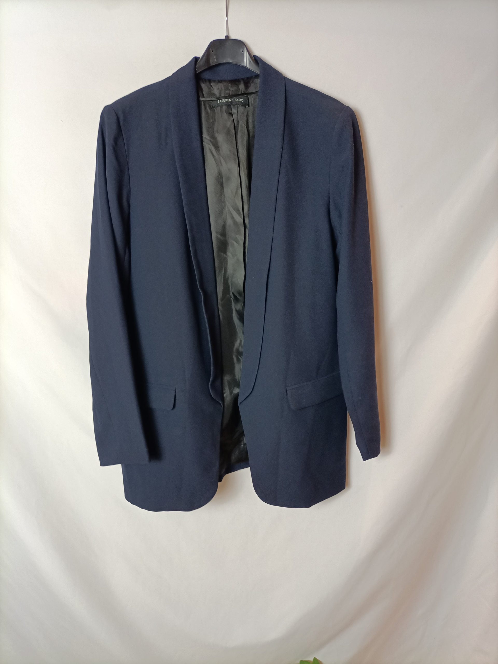 BASEMENT. Blazer fluida azul T.u(m)