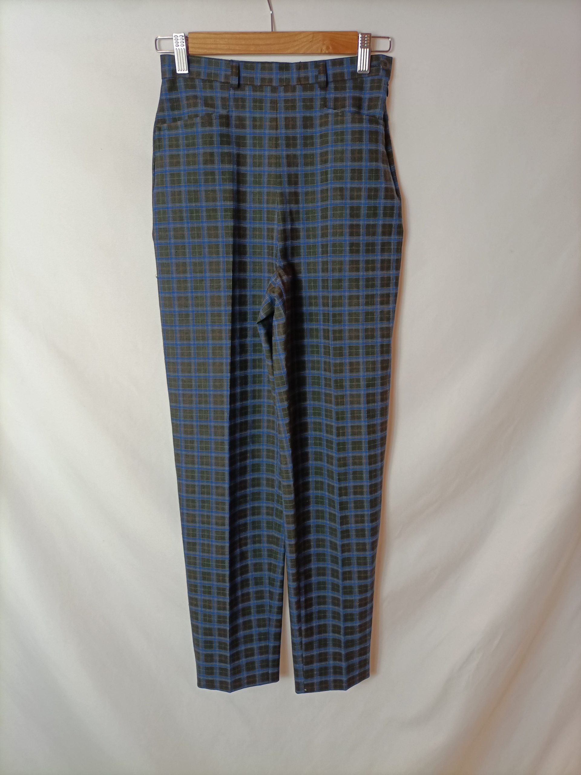 ALAIN MANOUKIAN. Pantalón cuadros T.36