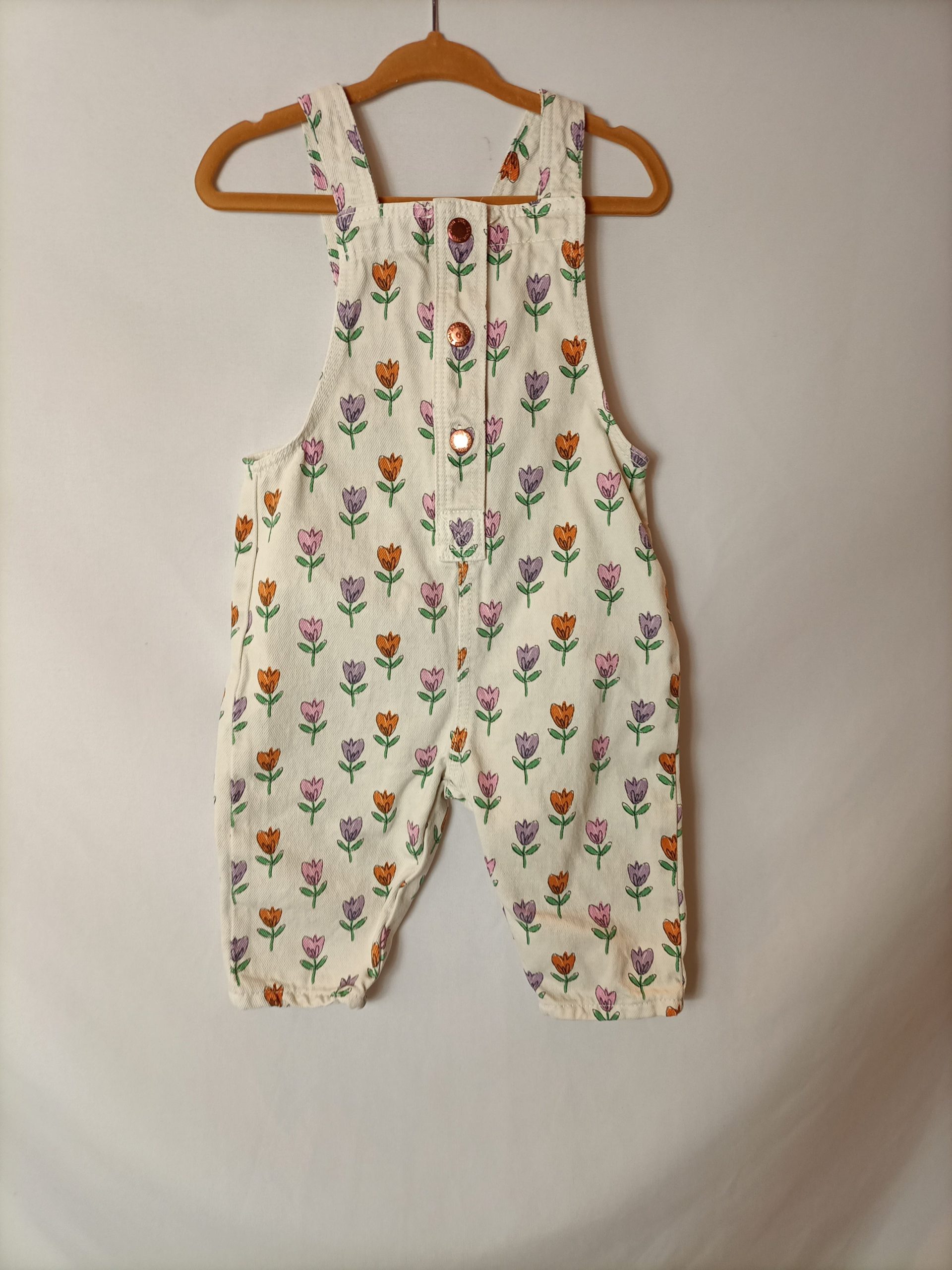 ZARA, Peto denim estampado. T 9-12 meses