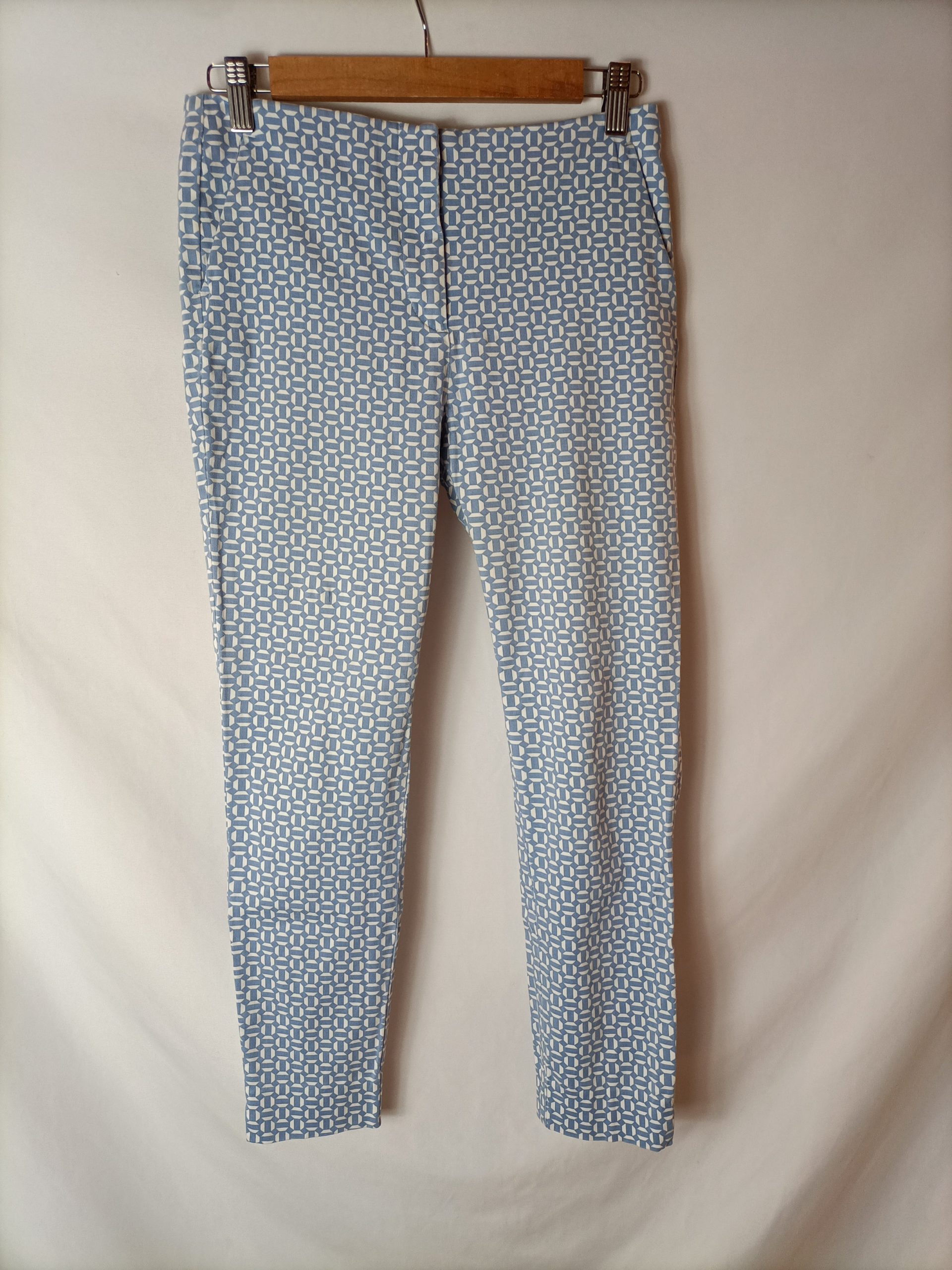ZARA. Pantalones elásticos azul claro. T S