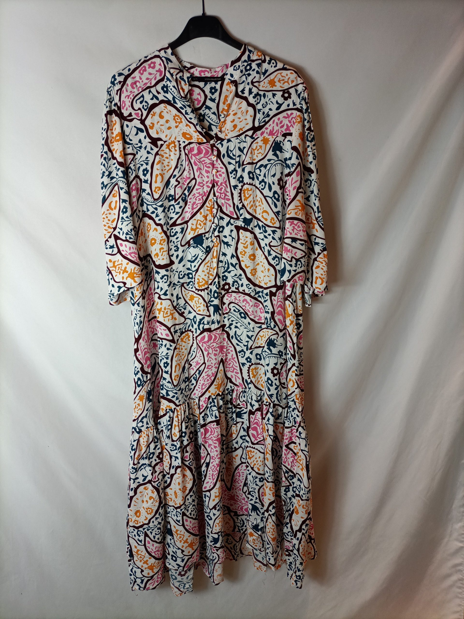 SFERA. Vestido fluido estilo túnica. T M