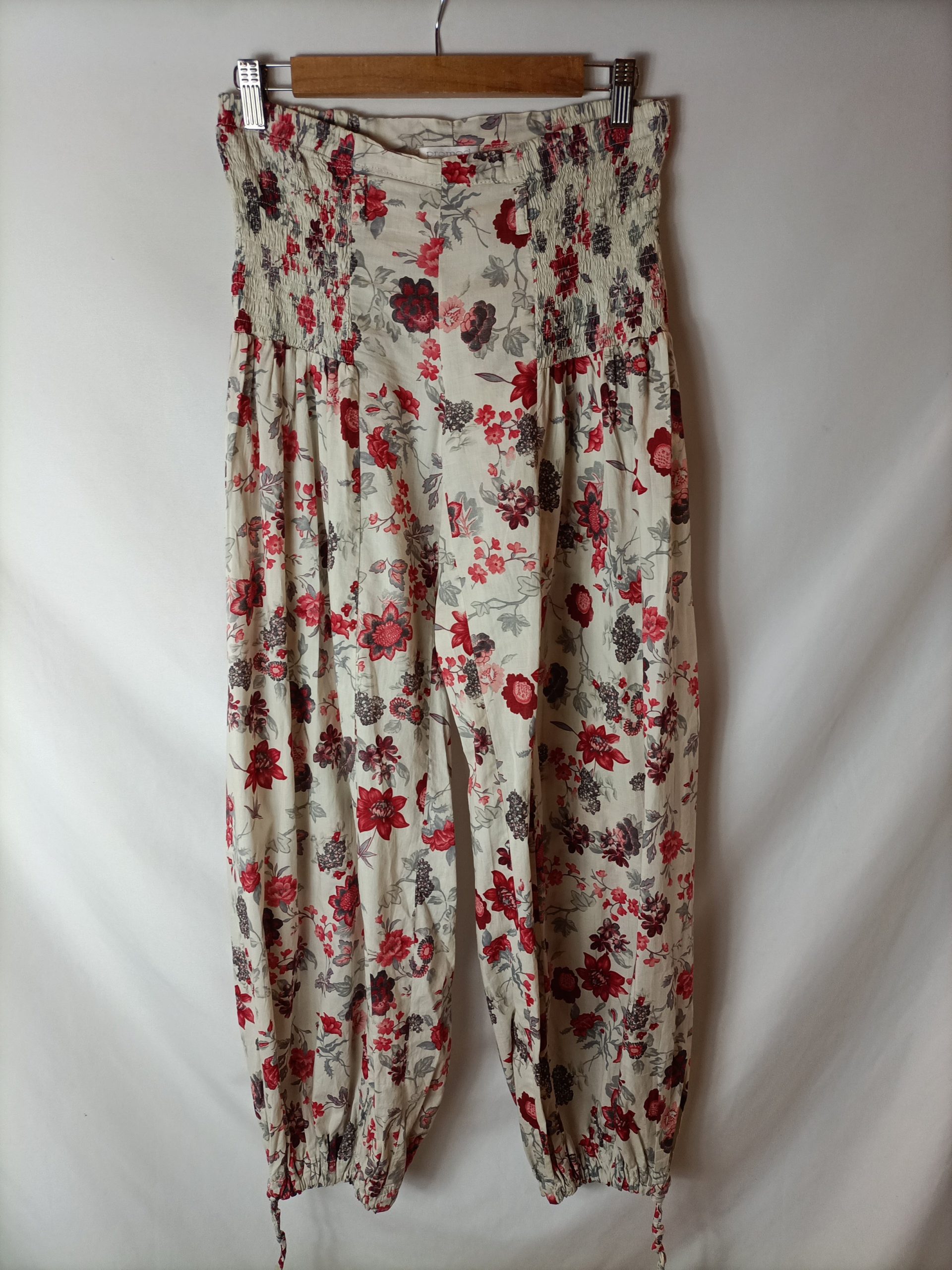 PROMOD. Pantalón bombacho estampado. T M