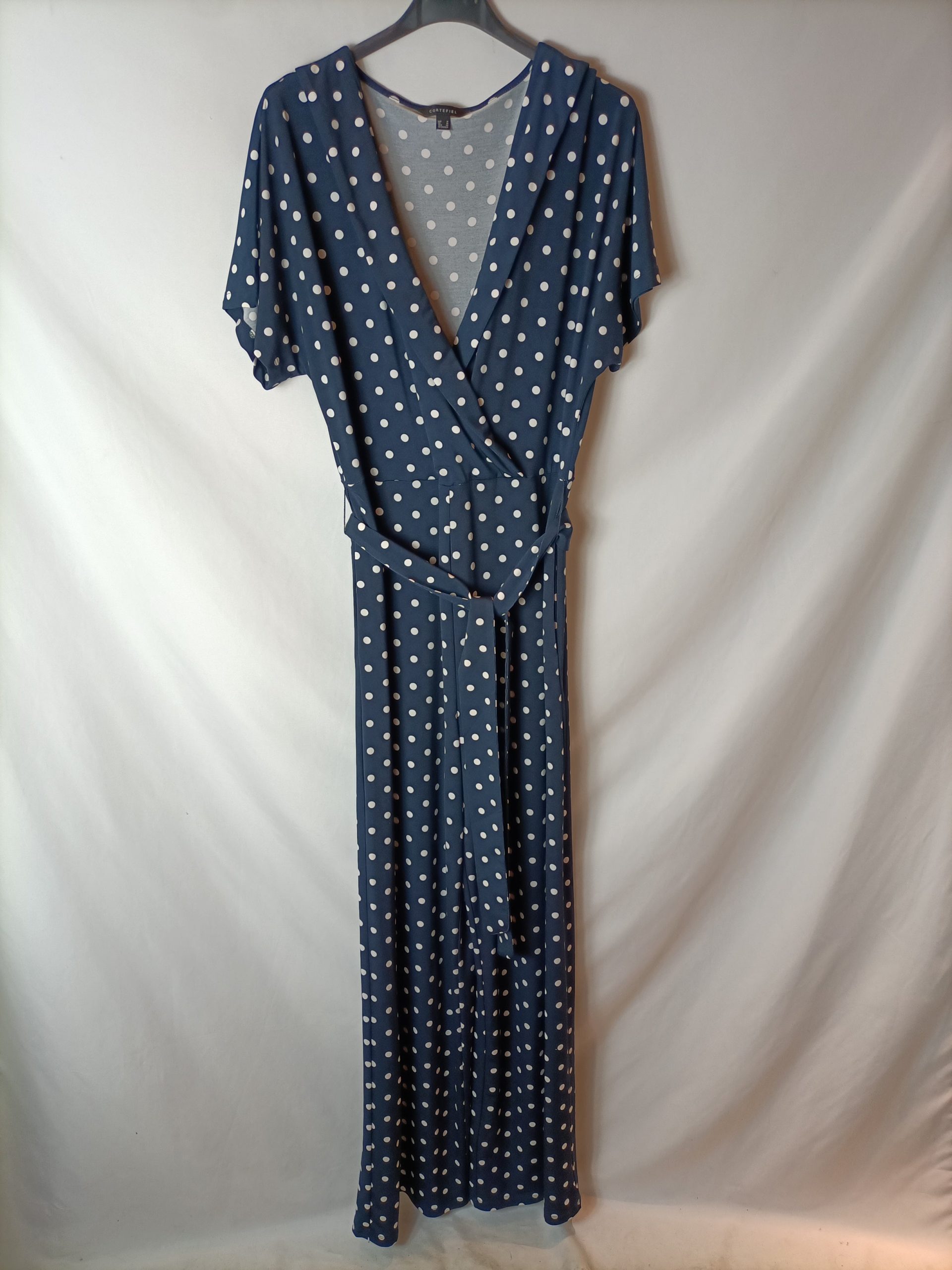 CORTEFIEL. Mono azul marino lunares. T M