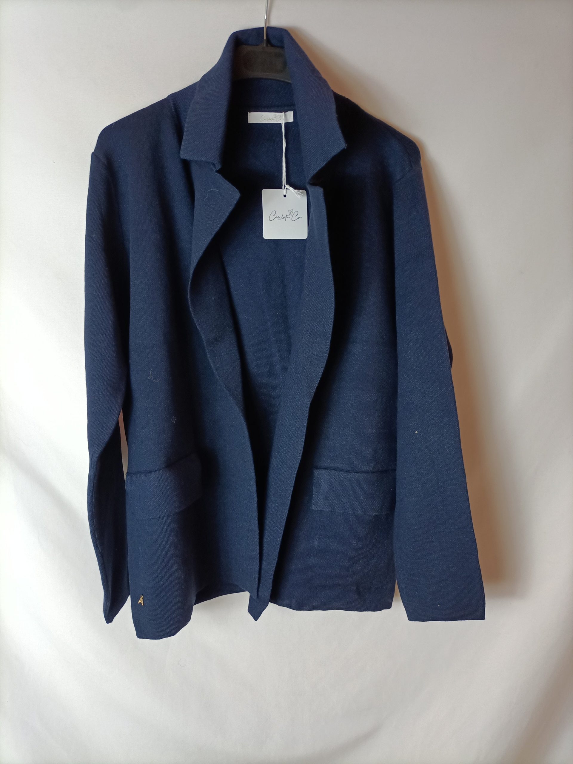 CARLOTA&CO. Cárdigan azul punto T.u(m/l)